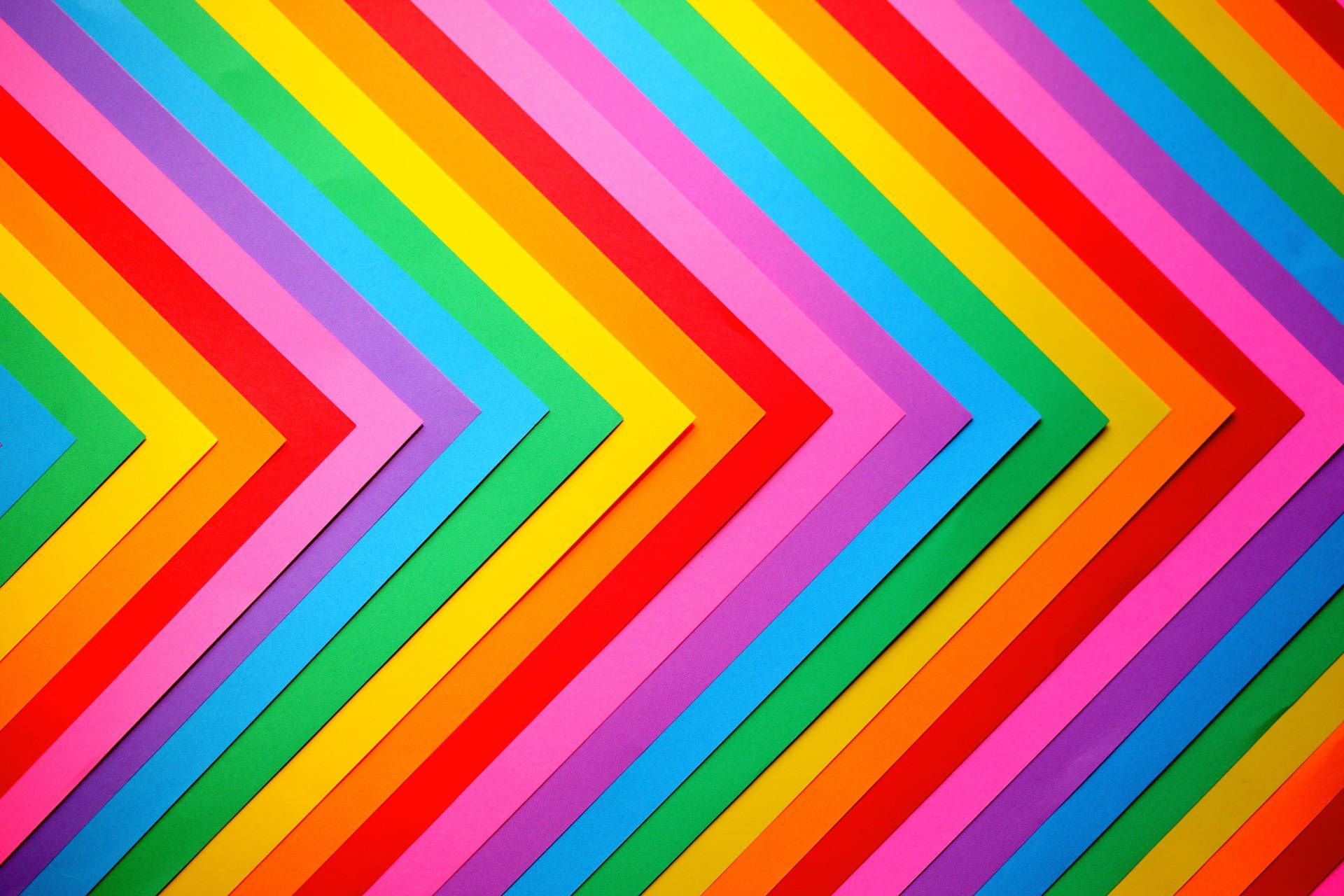 A colorful rainbow pattern on the wall - Pattern