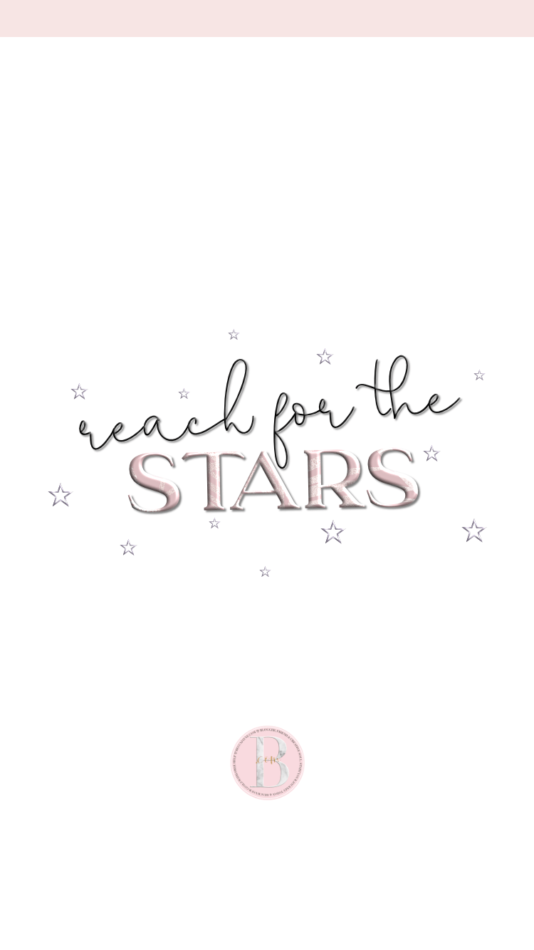 Reach for the stars. - Cute white