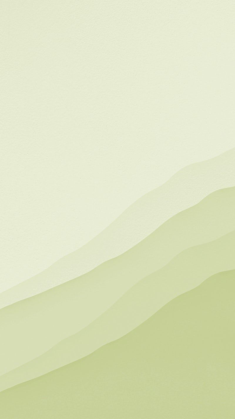 A minimalist green and white iPhone wallpaper with a wave pattern - Pastel green, soft green, green