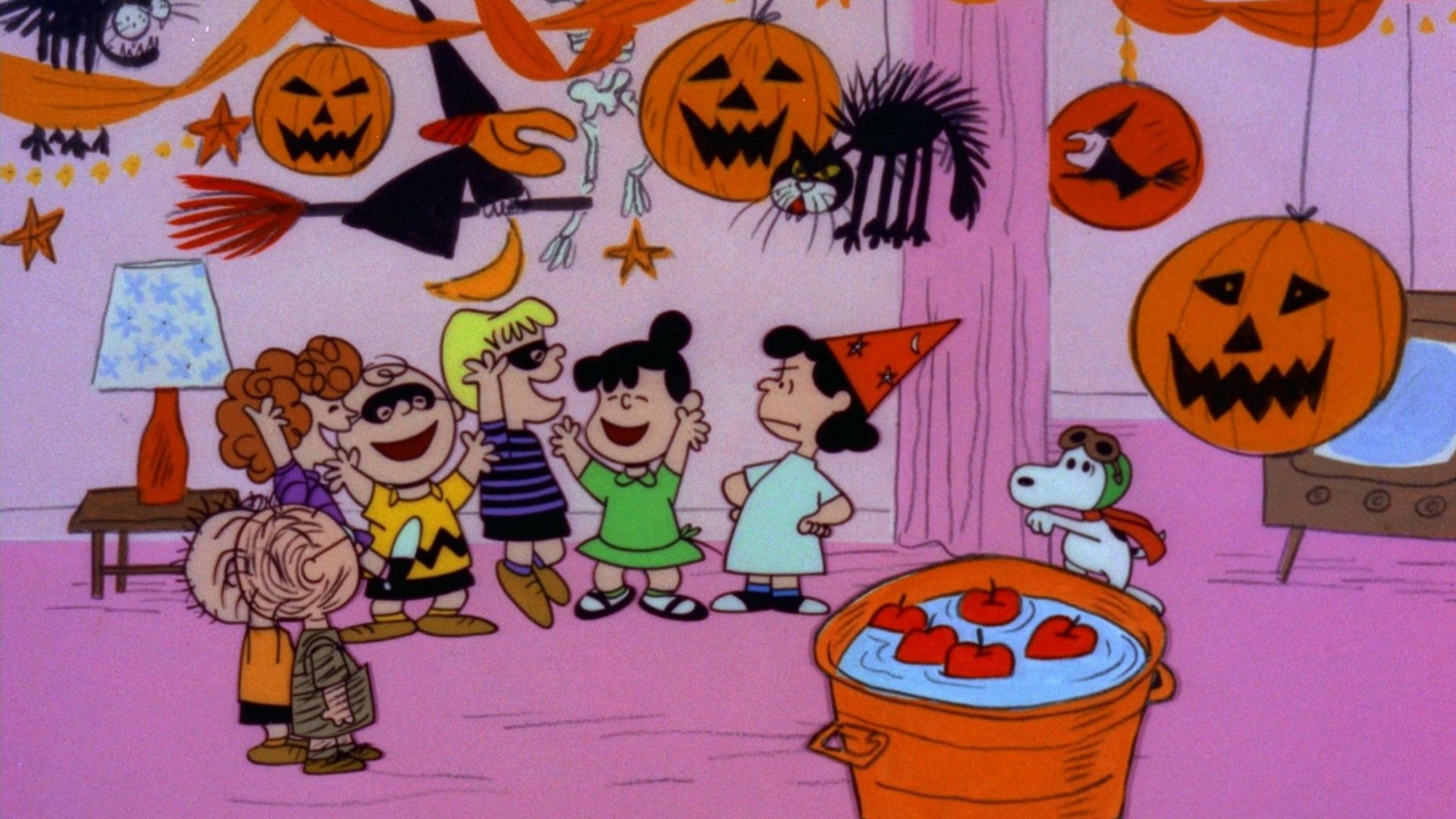 A cartoon of children in costumes at halloween - Halloween, Halloween desktop
