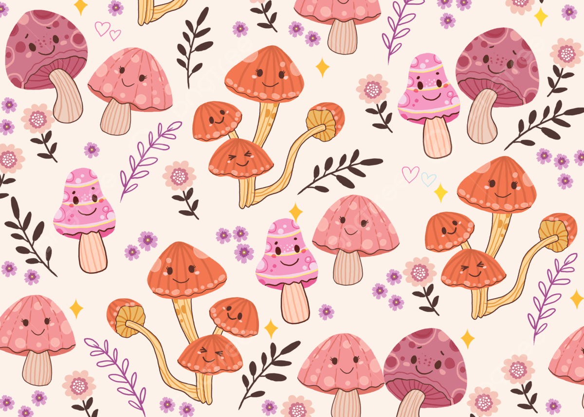 Cute Mushroom Background Image, HD Picture and Wallpaper For Free Download