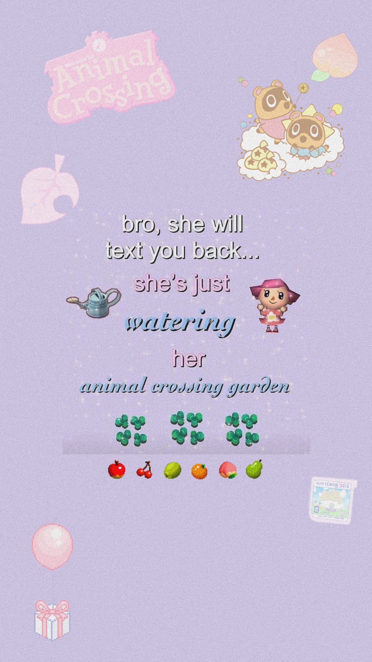 A picture of an animal with flowers - Animal Crossing