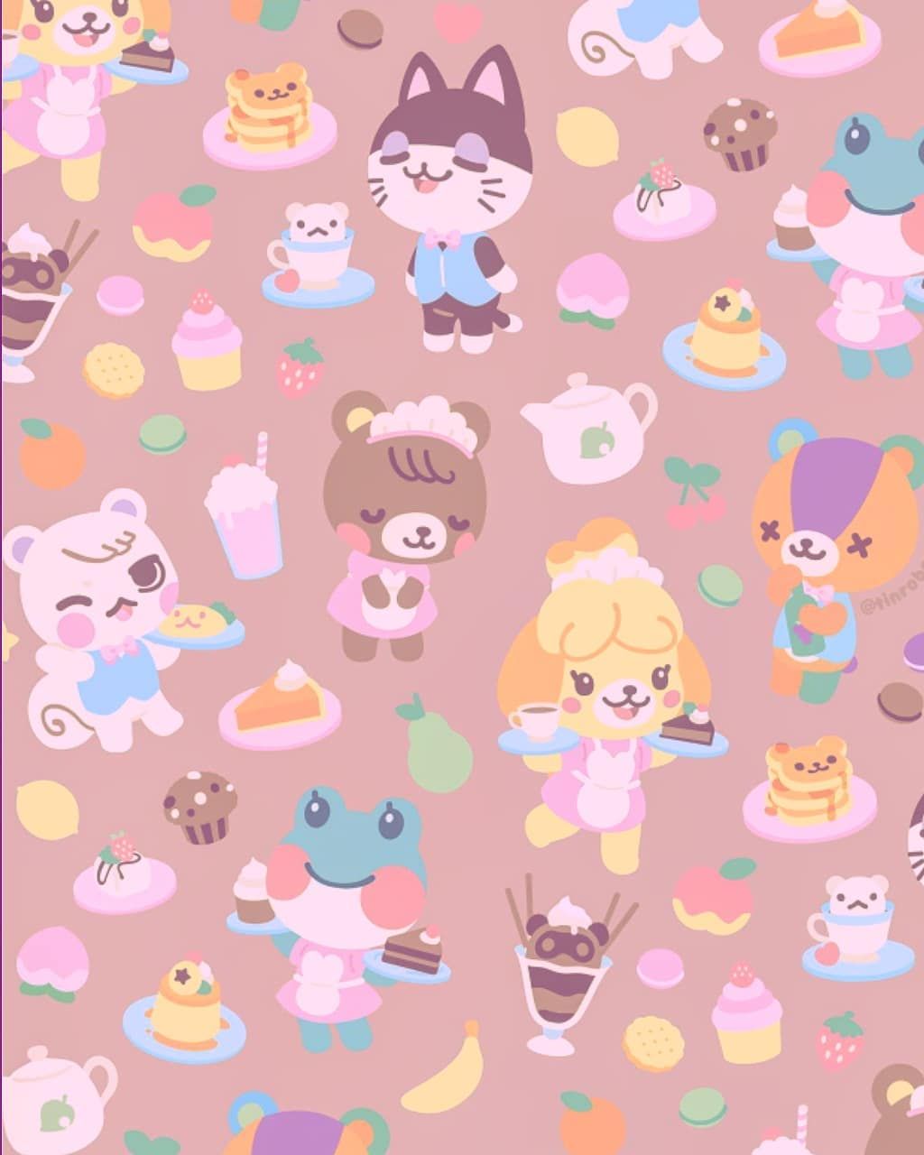 A cute wallpaper of the Animal Crossing characters - Animal Crossing
