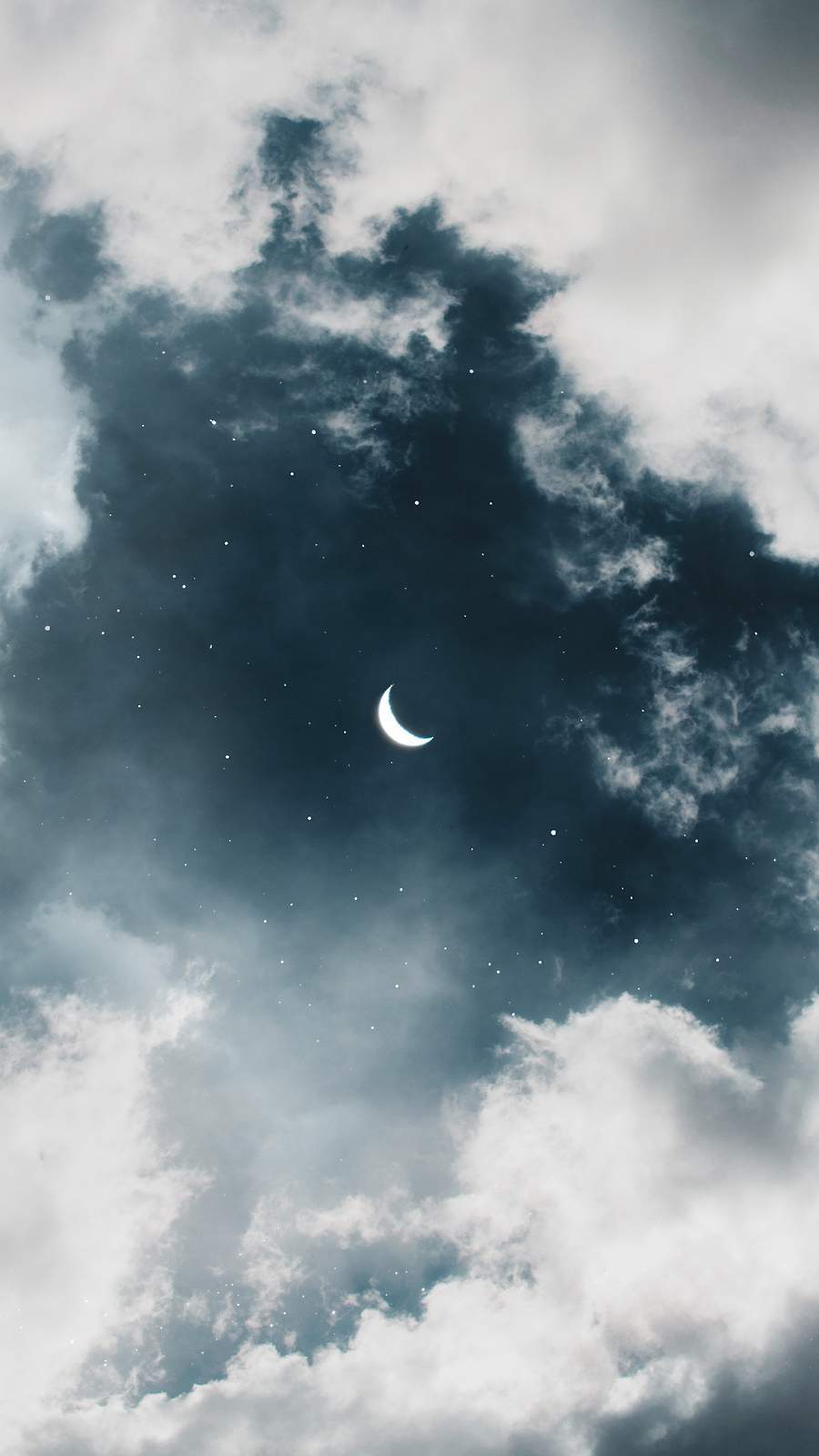 Twilight Moon In Clouds IPhone Wallpaper Wallpaper : iPhone Wallpaper