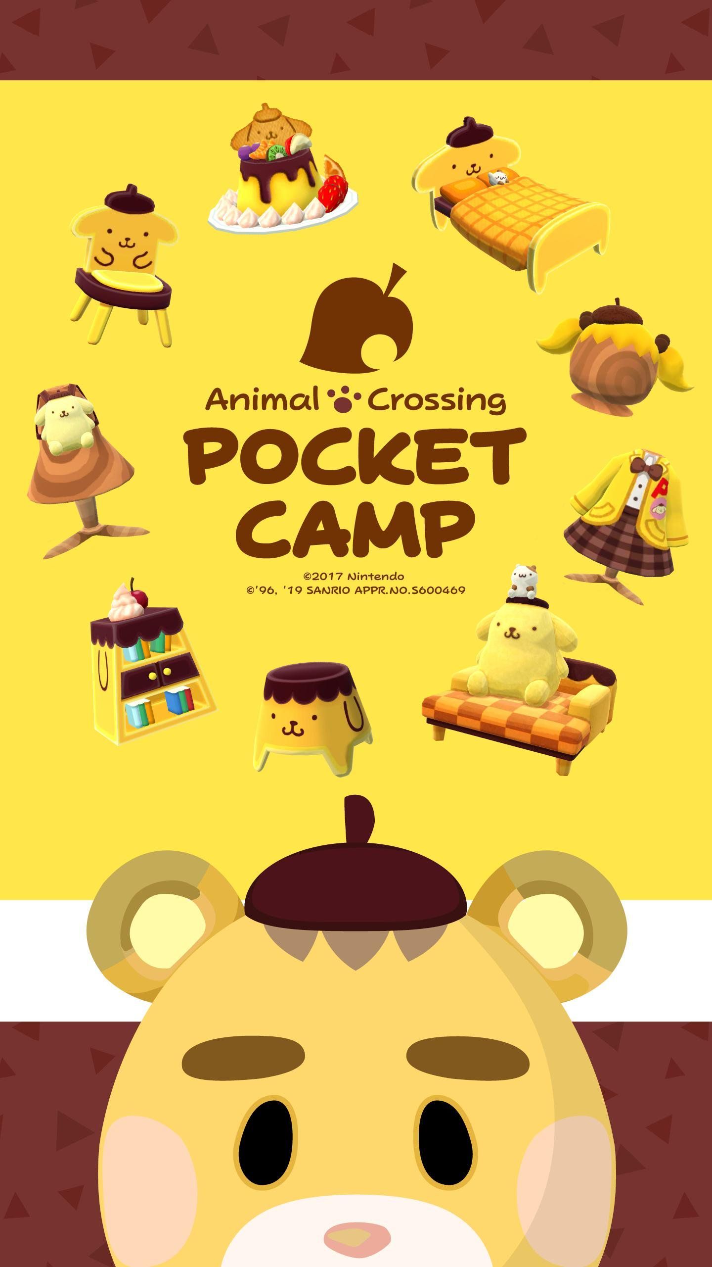 A poster for animal crossing pocket camp - Animal Crossing, Sanrio