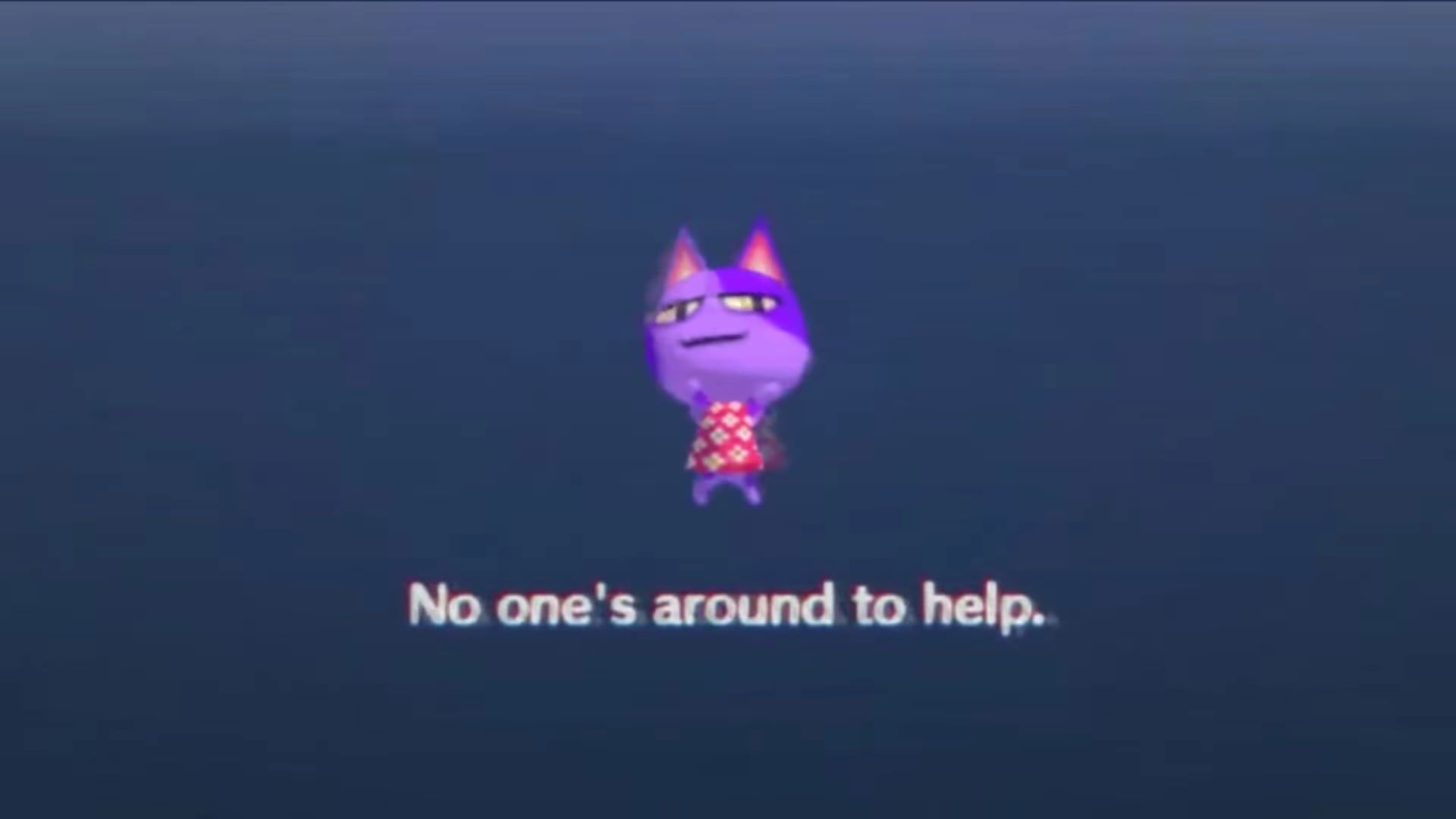 Animal crossing no one around to help - Animal Crossing