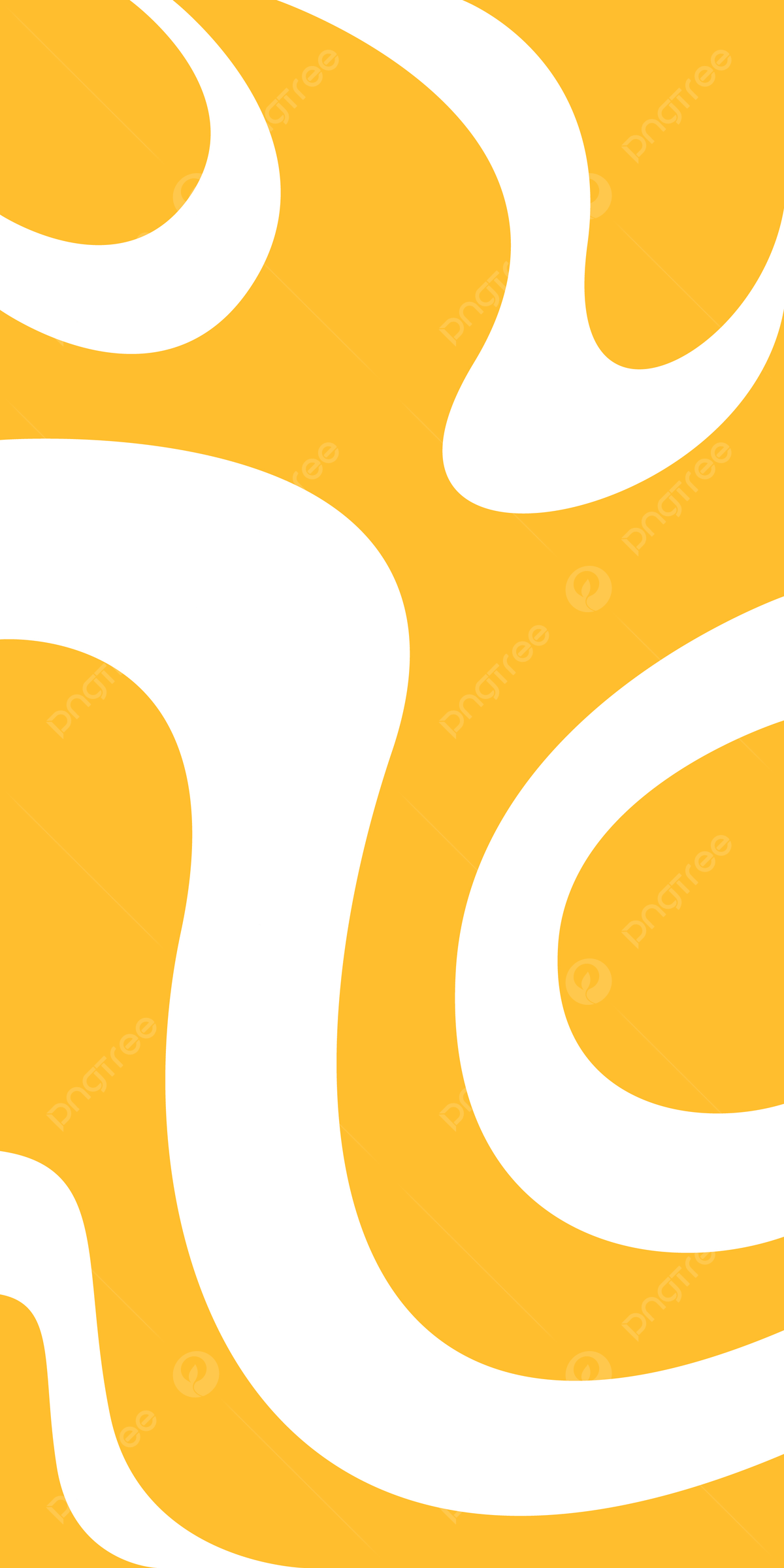 A yellow and white background with swirling lines - Pastel orange