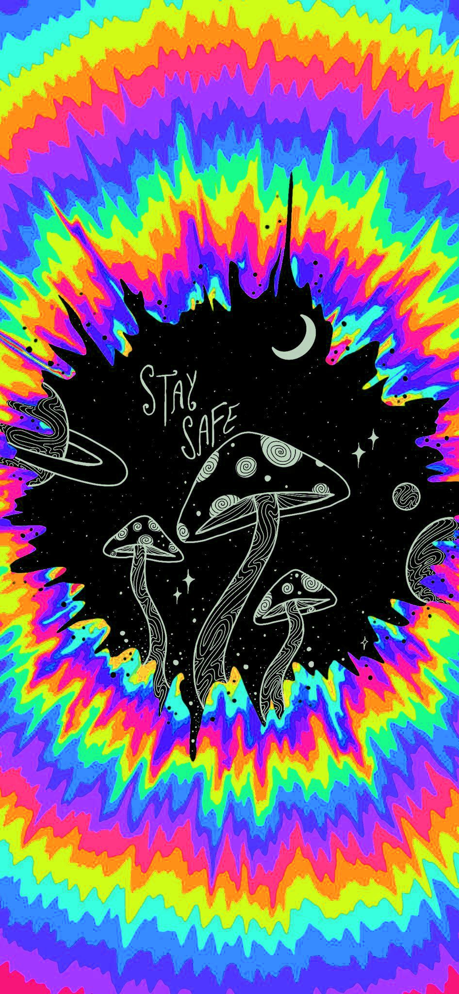 A trippy phone wallpaper I made - Funny, trippy