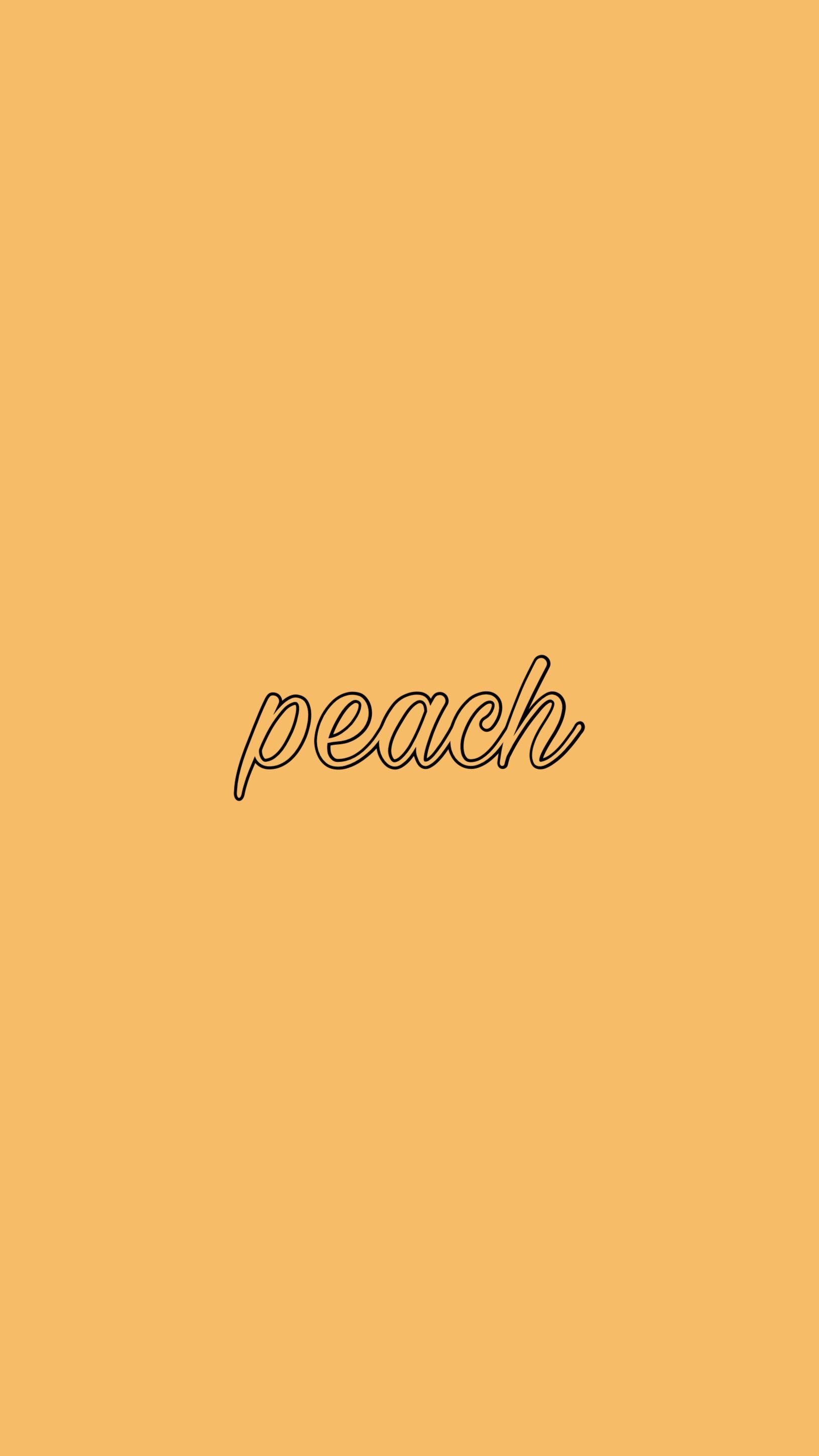 Peach aesthetic background wallpaper phone background aesthetic background wallpaper phone background - Pastel orange