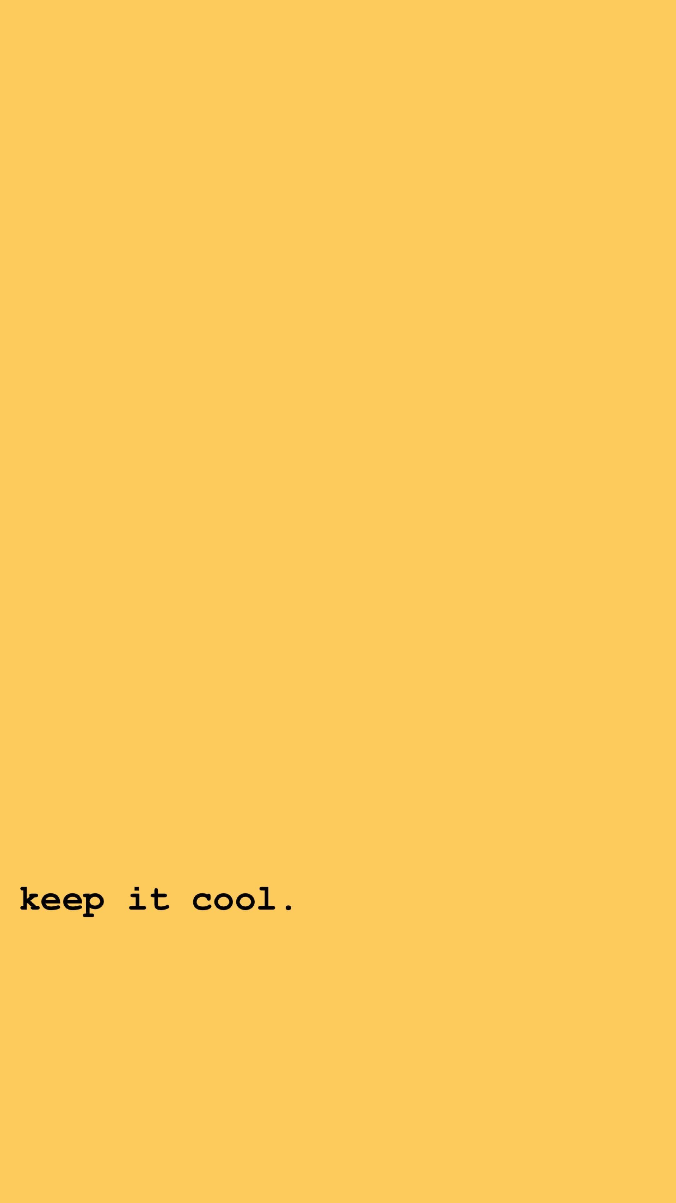 Keep it cool wallpaper - Pastel orange