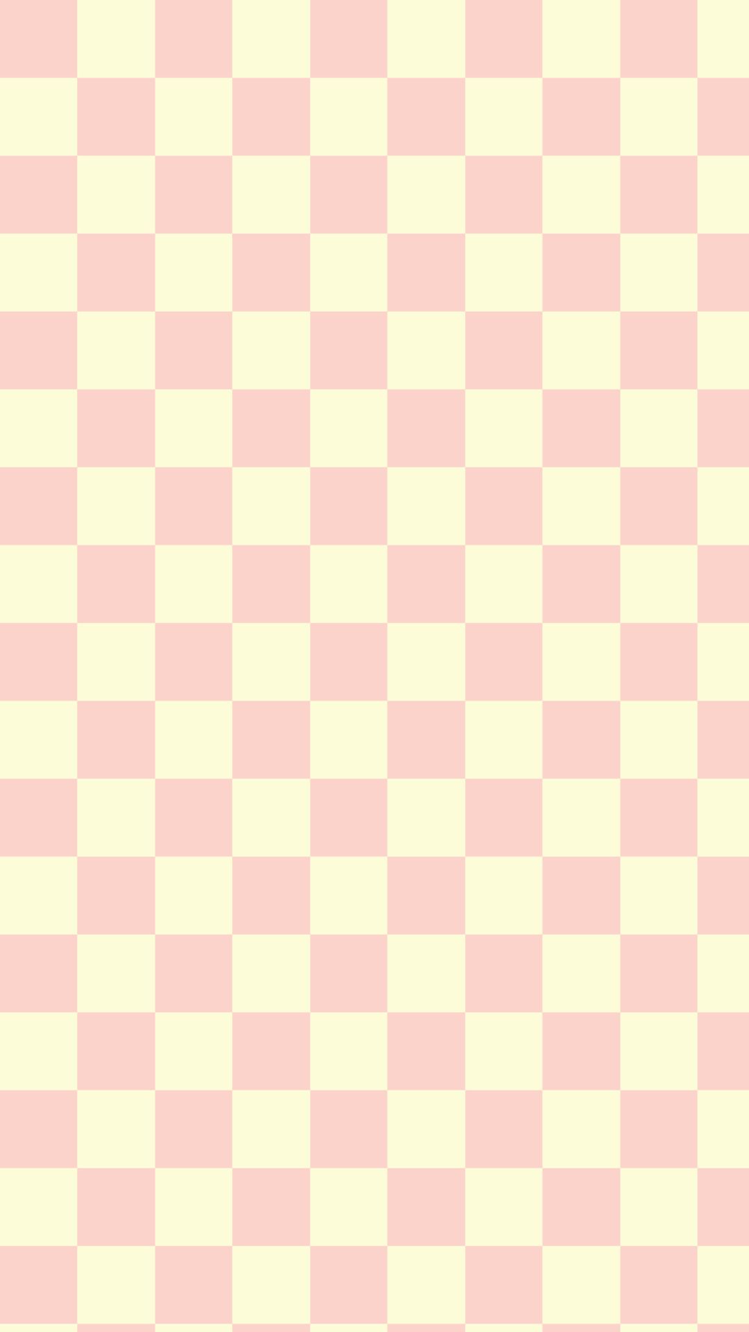 A pattern of pink and yellow squares - Pastel orange
