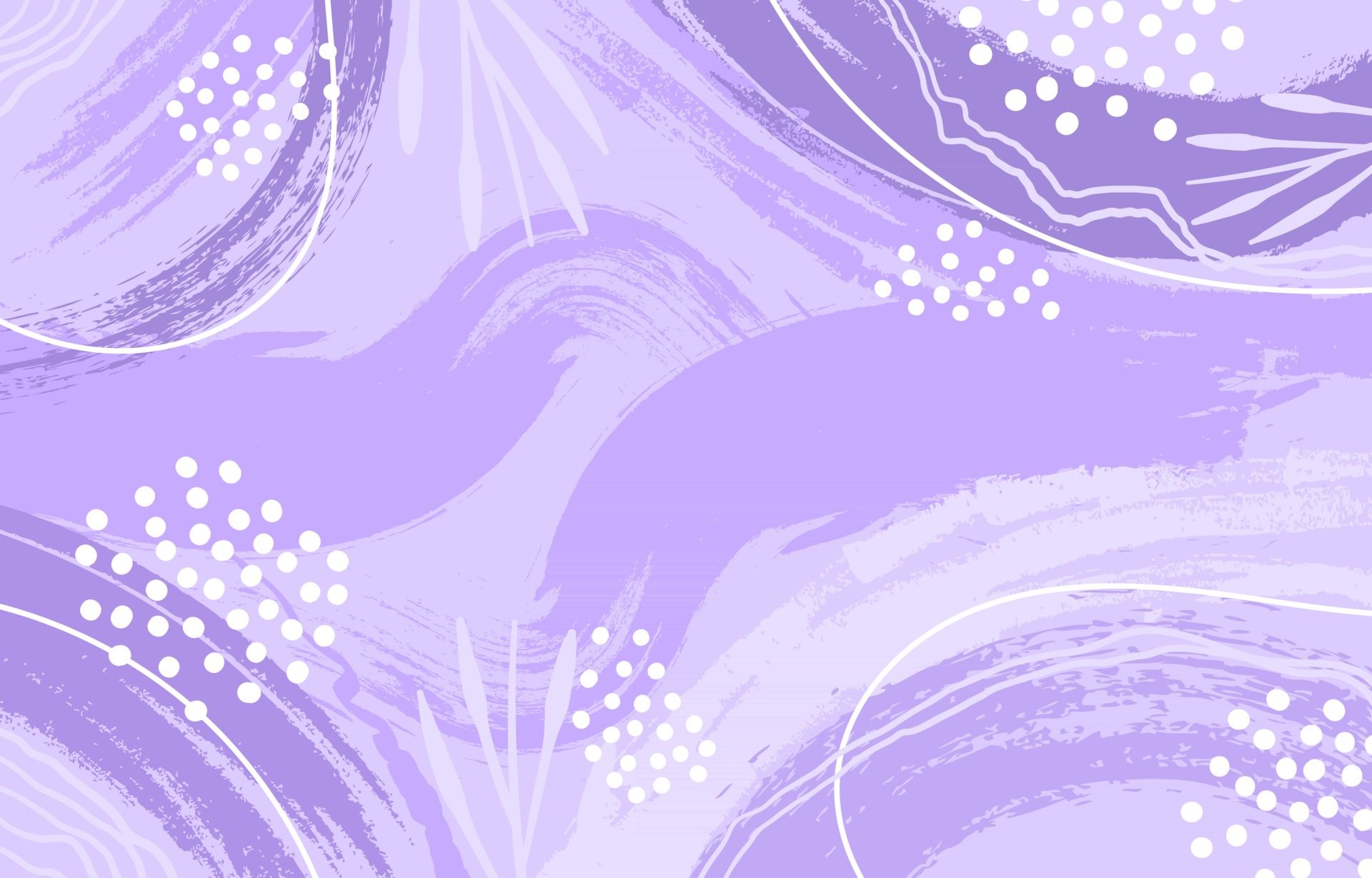 A purple abstract background with brush strokes and dots - Pastel purple, violet, light purple