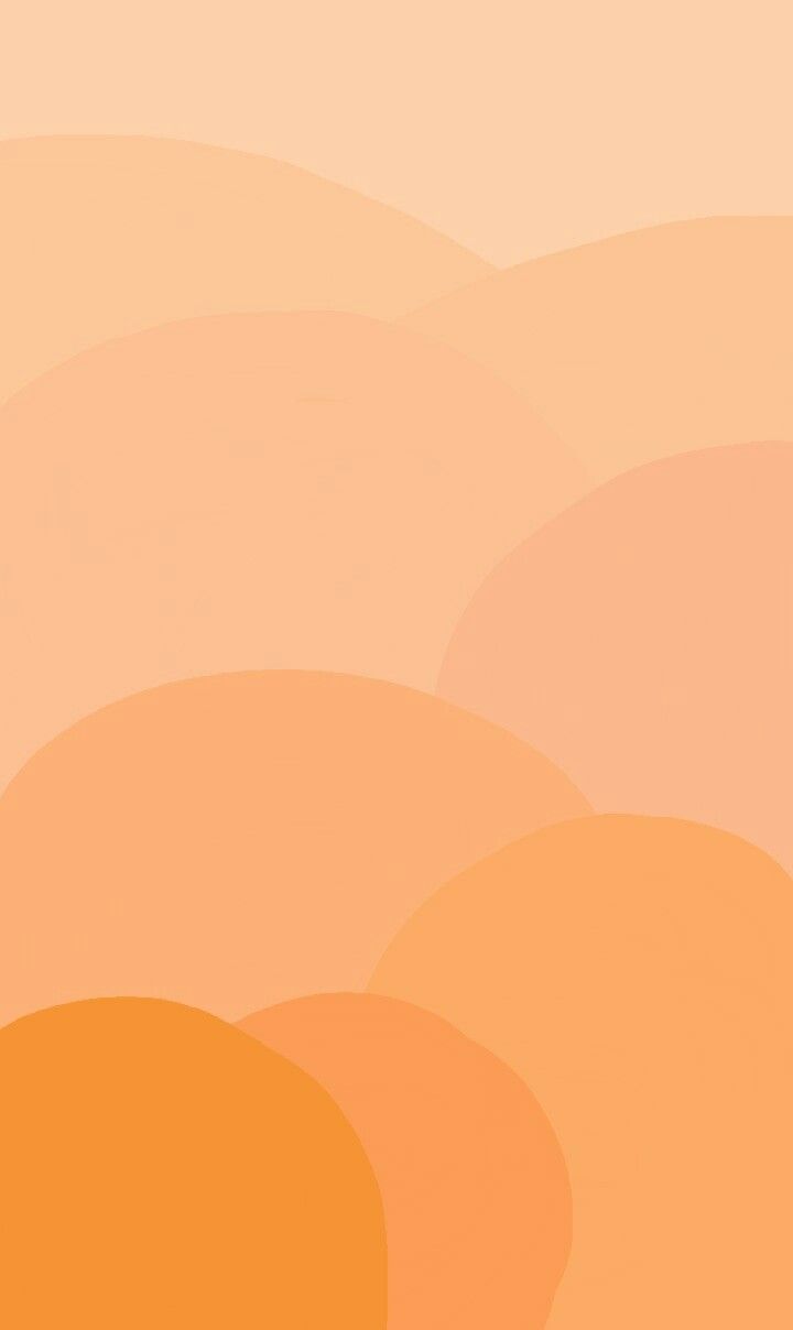A picture of an orange sky with clouds - Pastel orange, pastel minimalist