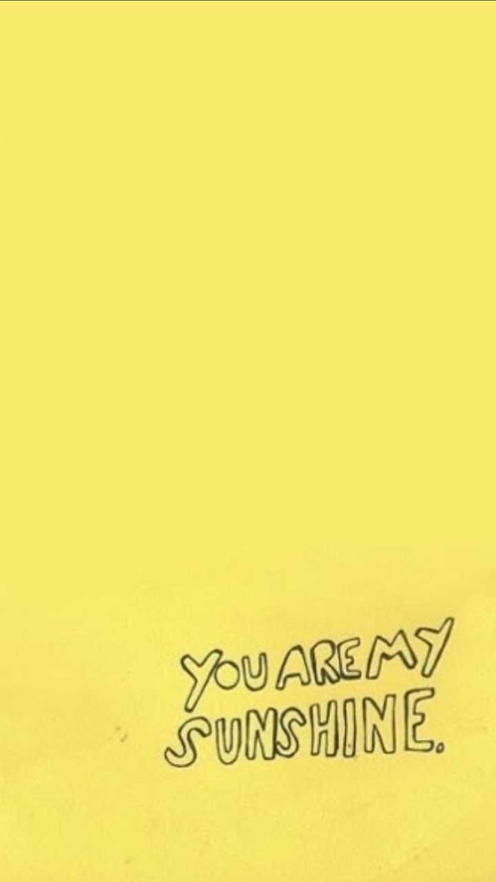 You are my sunshine - Yellow iphone