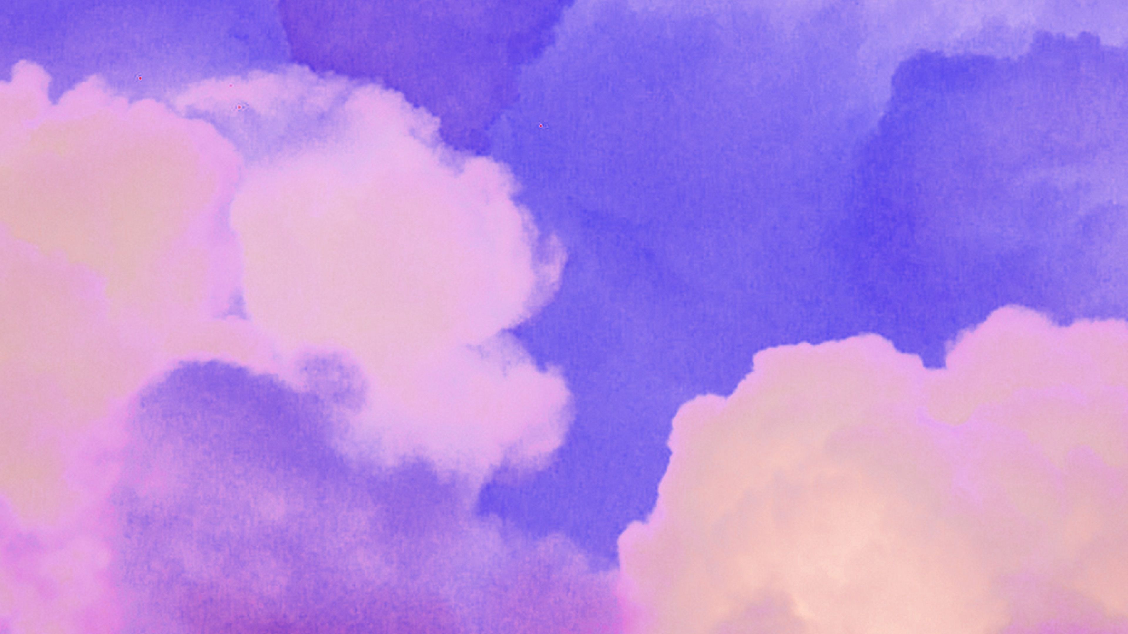Sky Purple Pastel Art Wallpaper