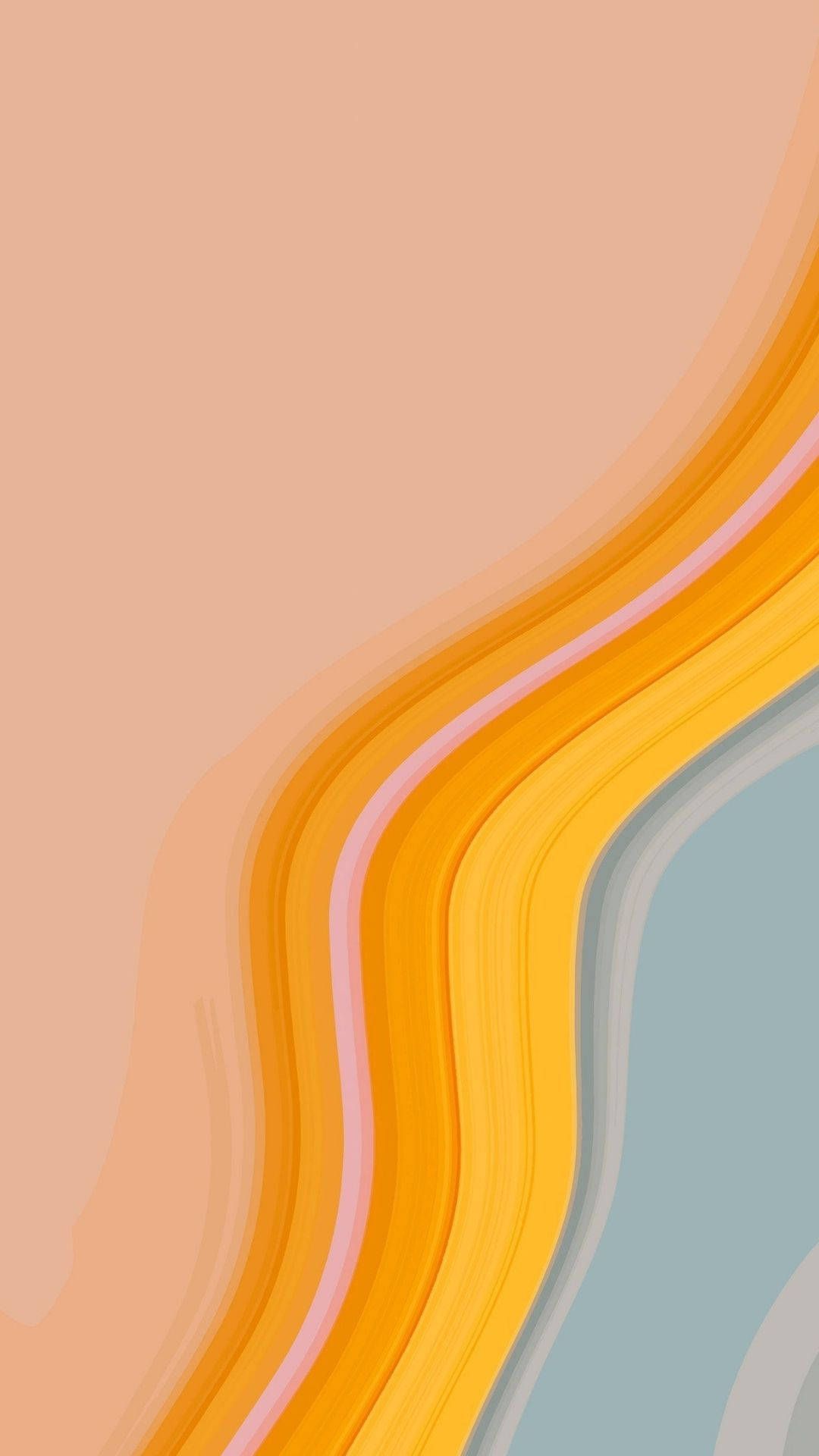 Download Pastel Orange Aesthetic Backdrop Wallpaper