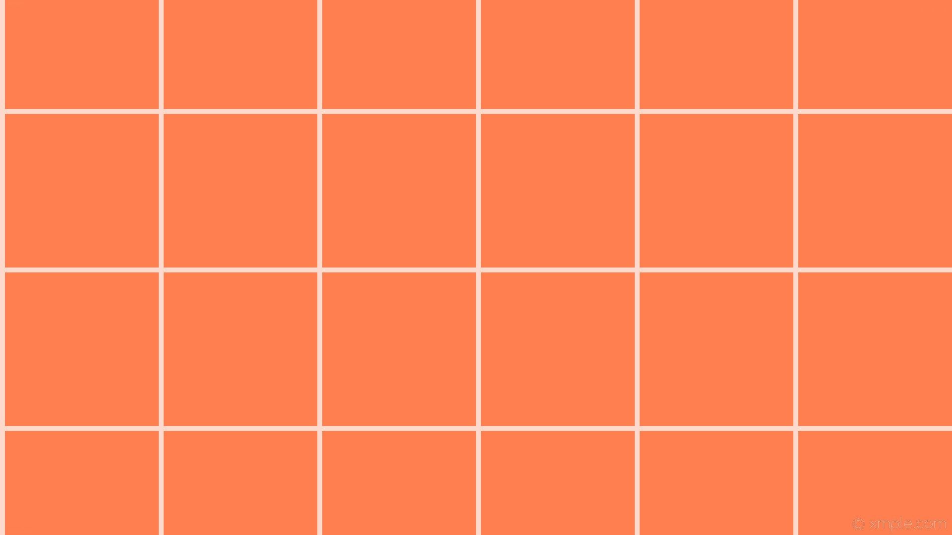 A grid of squares in orange and white - Pastel orange