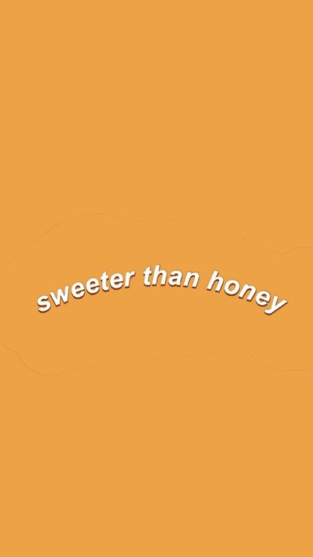 A poster with the words sweeter than honey - Yellow iphone, honey