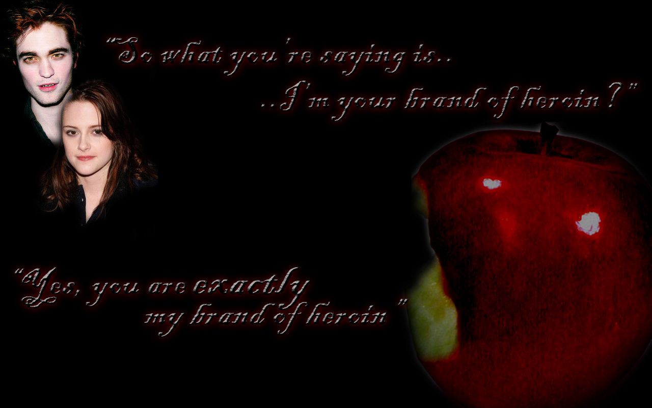 Twilight wallpaper with the quote from the book - Twilight
