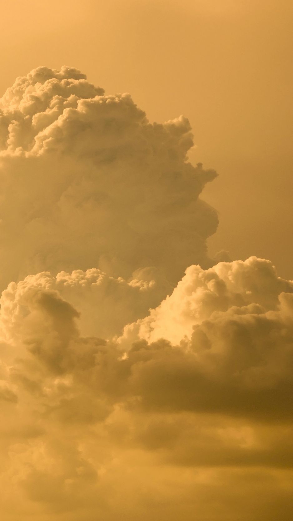 Download Wallpaper 938x1668 Clouds, Sky, Yellow Iphone 8 7 6s 6 For Parallax HD Background