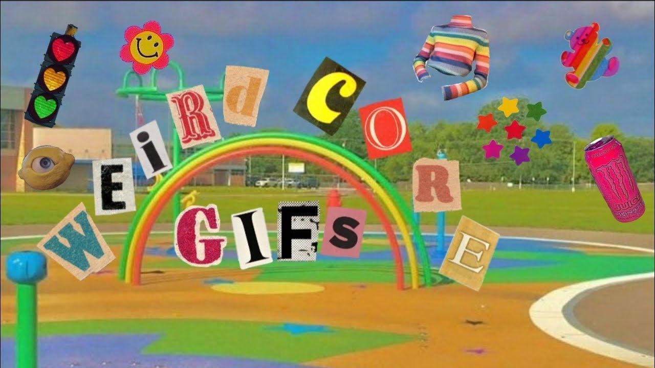 A colorful sign that says welcome to core gifts - Internetcore, weirdcore