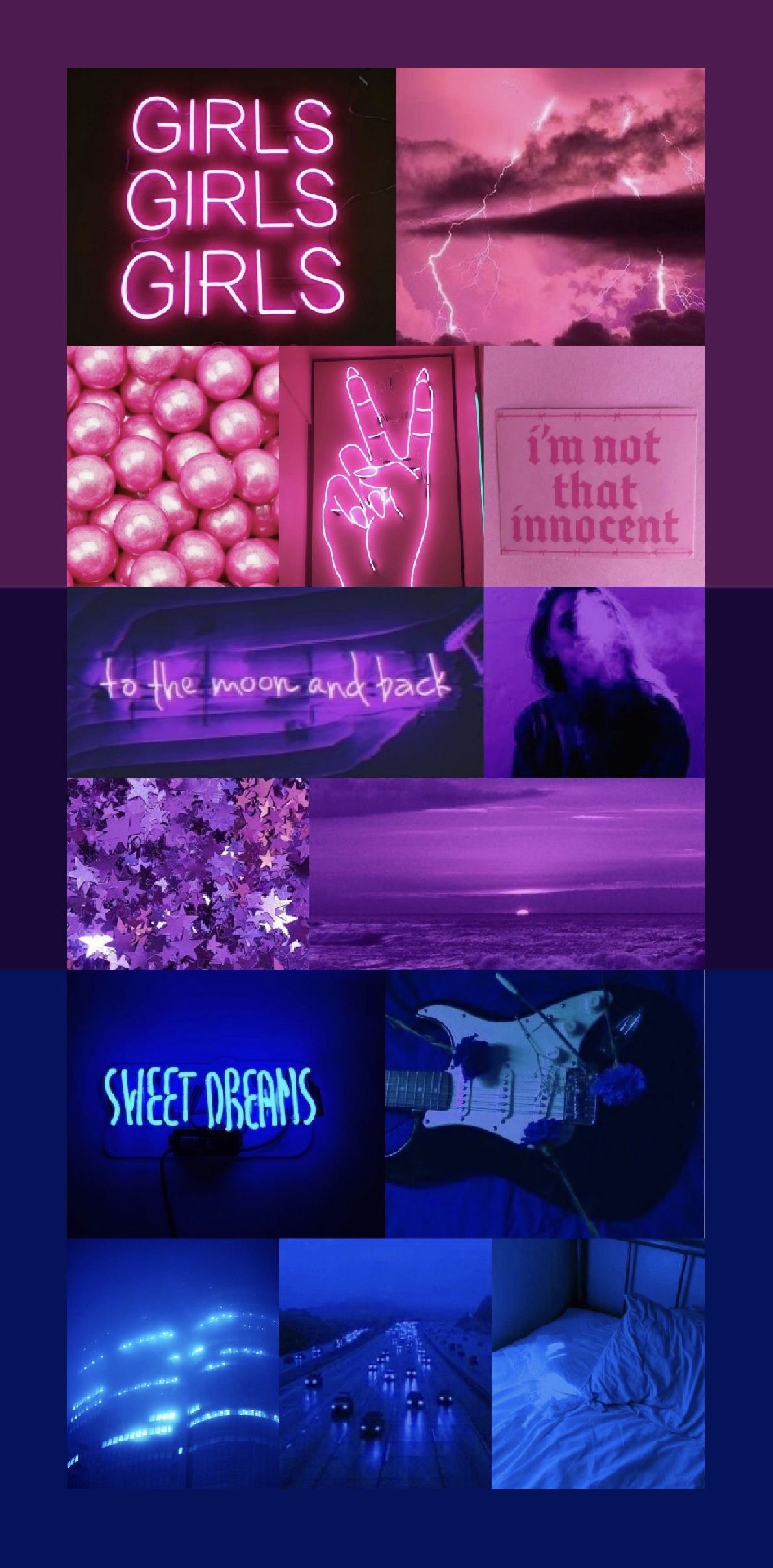 A collage of pink and purple with the words girls, sweet dreams - Bisexual