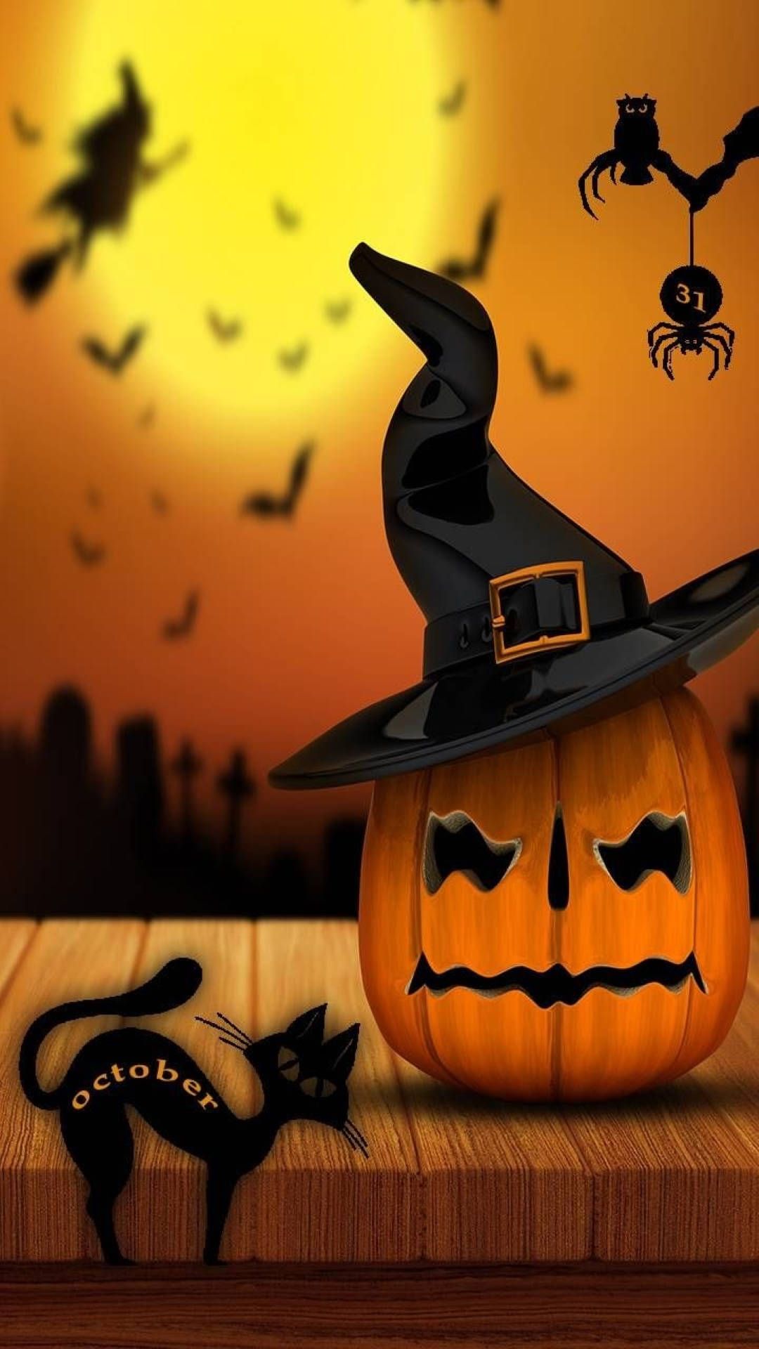 Download Halloween Aesthetic October Art Wallpaper