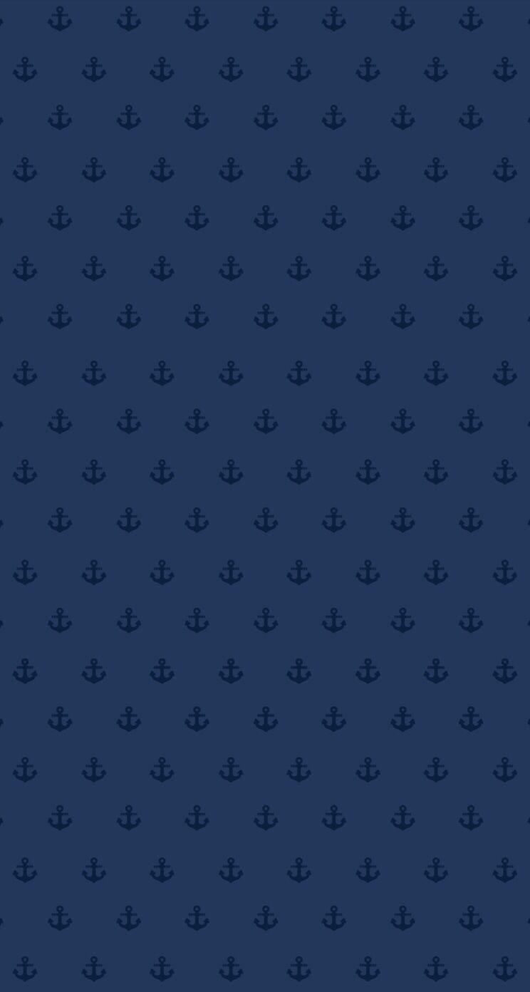 Anchor wallpaper for your phone - Navy blue
