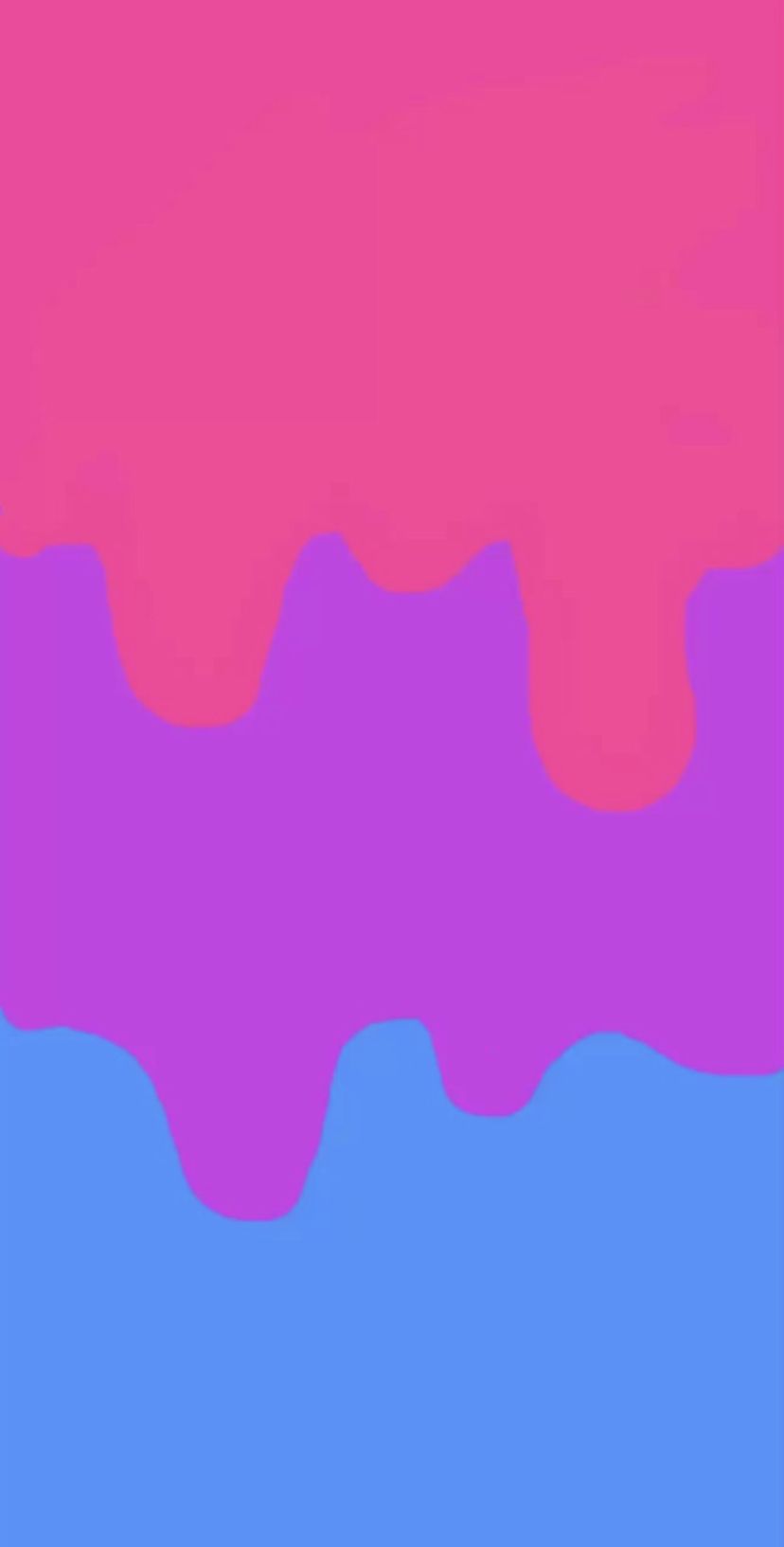 A colorful abstract painting with pink, purple, and blue hues. - Bisexual