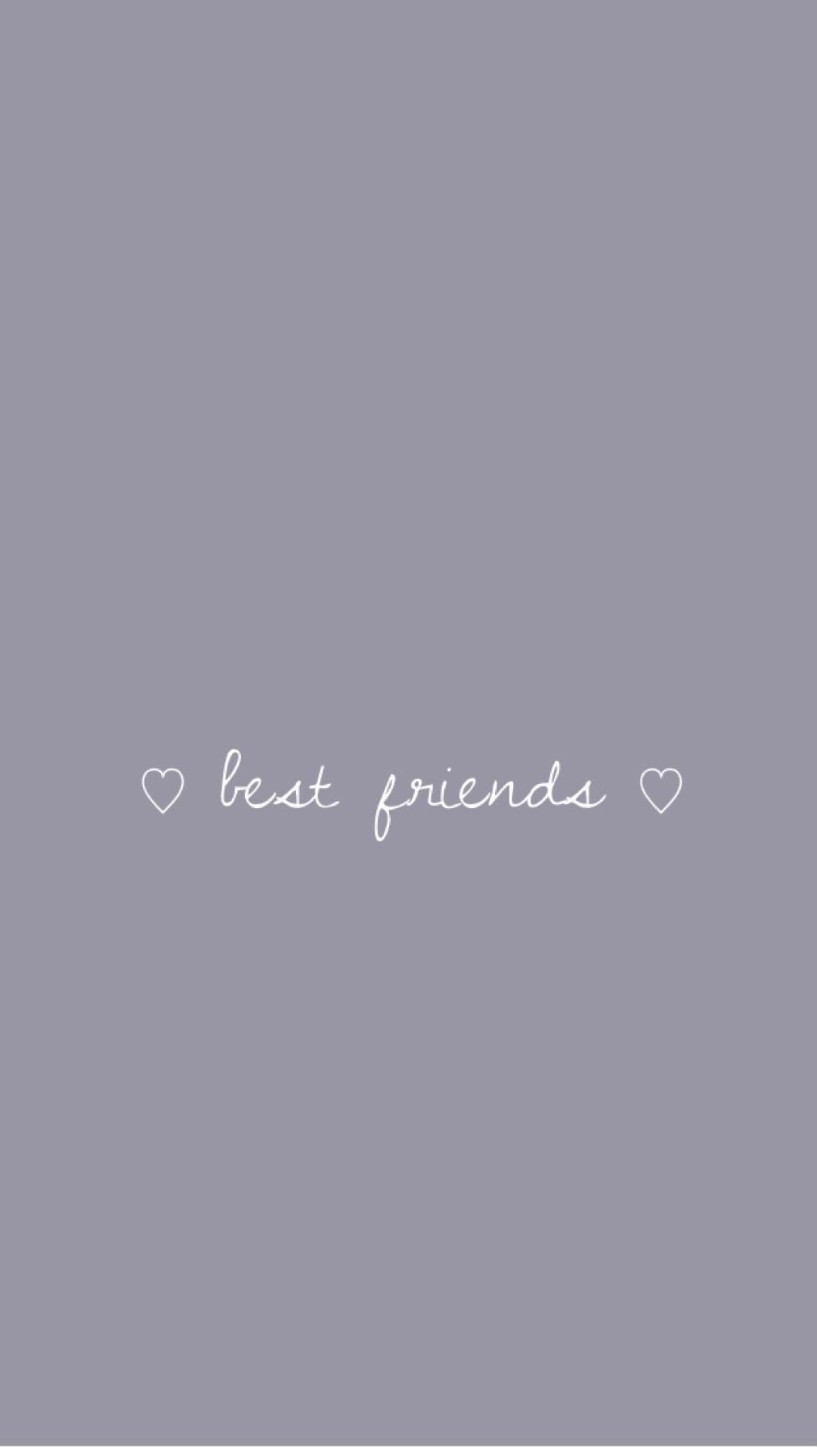 A grey background with the words best friends - Bestie