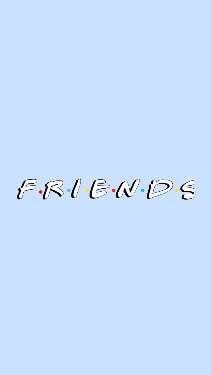 The friends logo on a blue background - Bestie