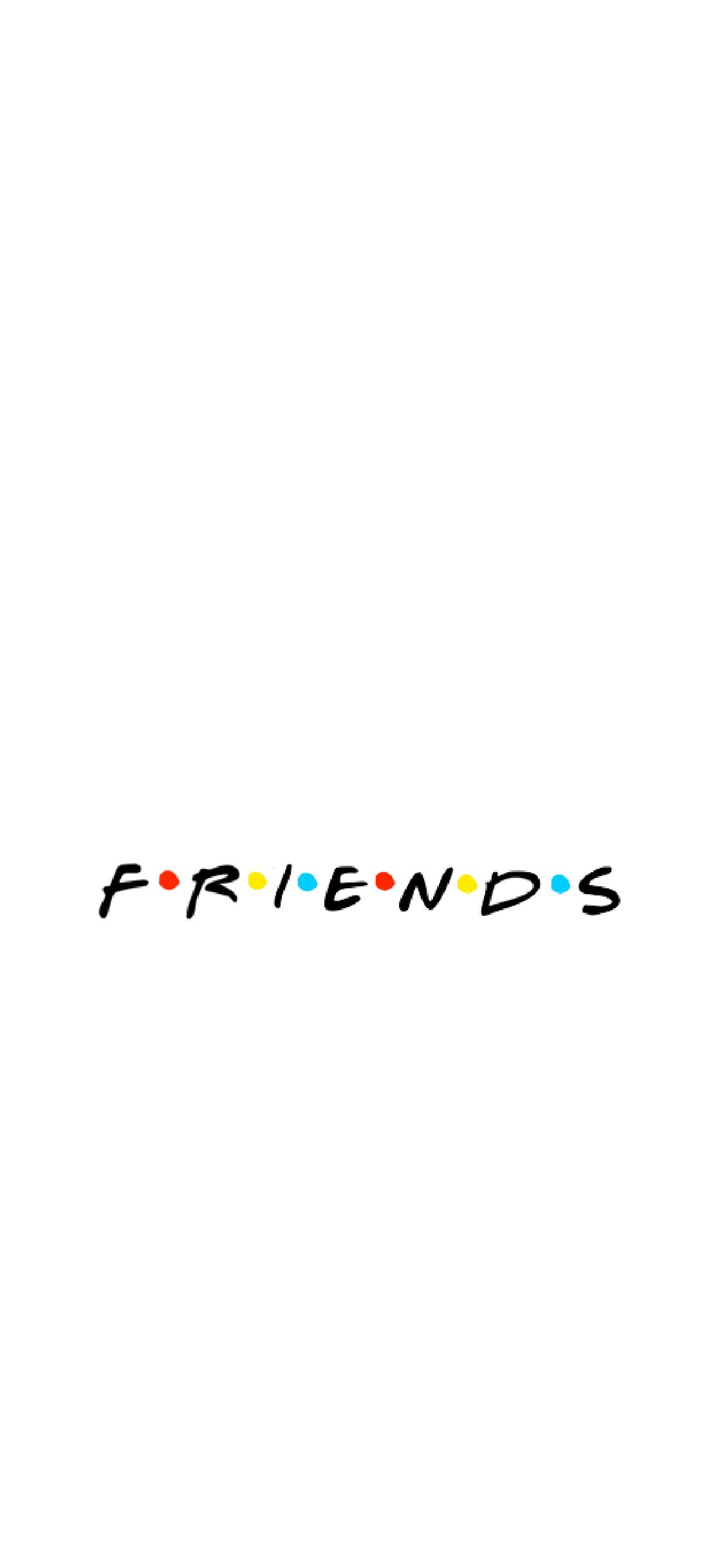 The friends logo is on a white background - Bestie