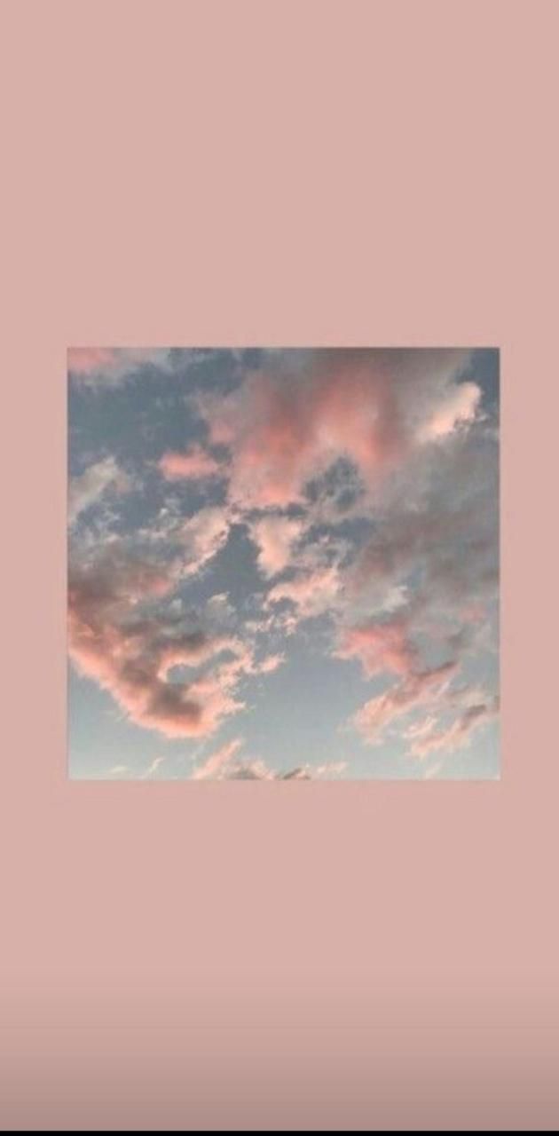 A pink sky with clouds and some white ones - Bestie