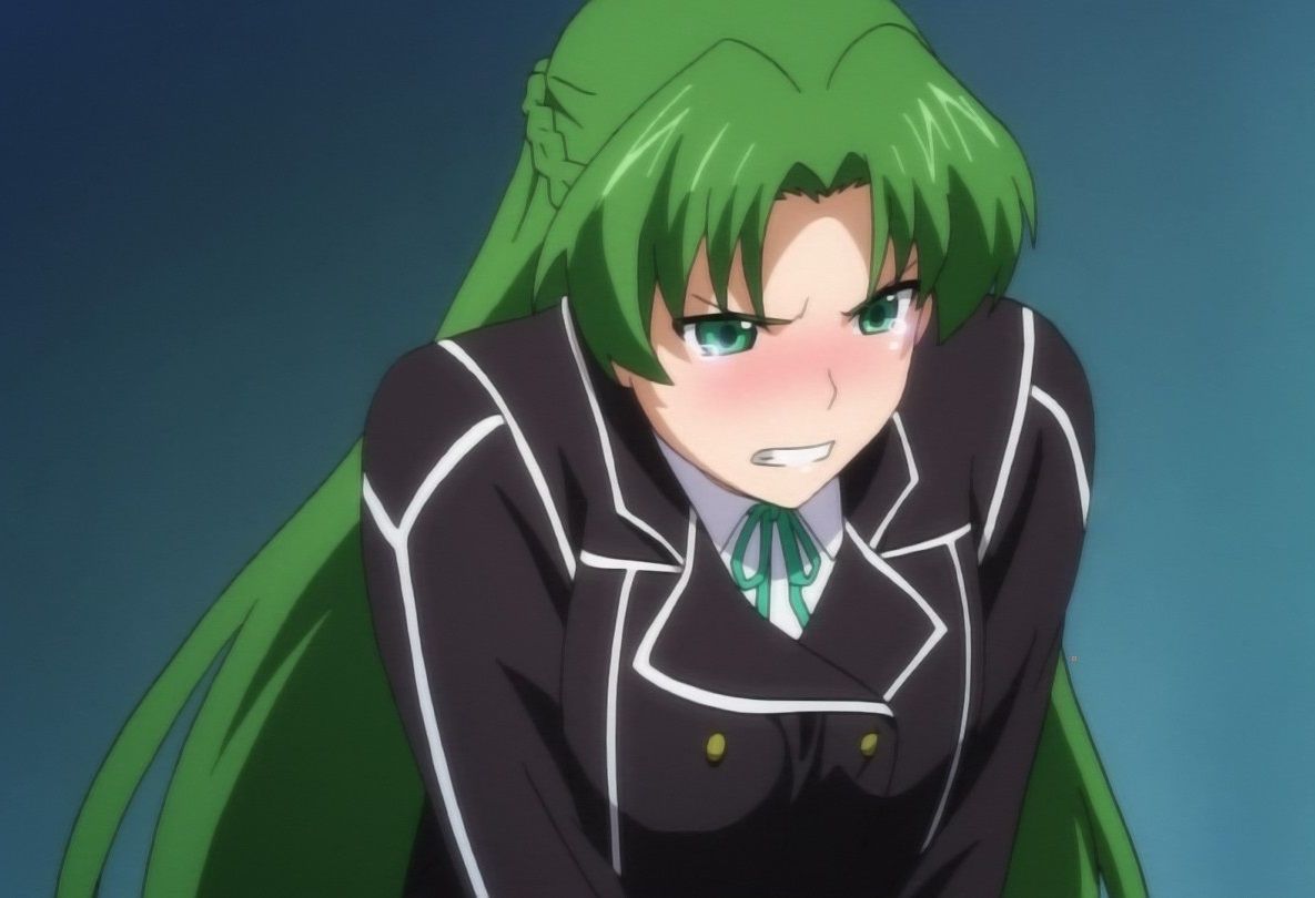 Anime girl with green hair and tie - Aesthetica of a Rogue Hero