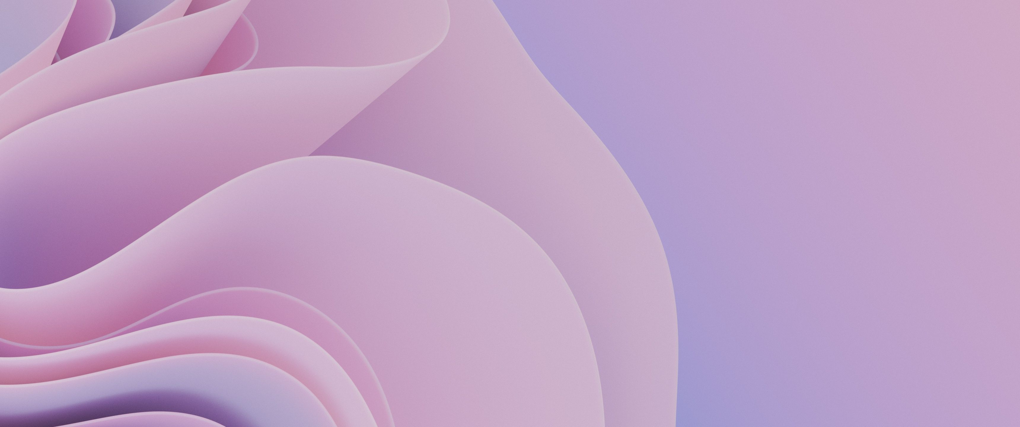 A purple and pink abstract artwork - 3440x1440