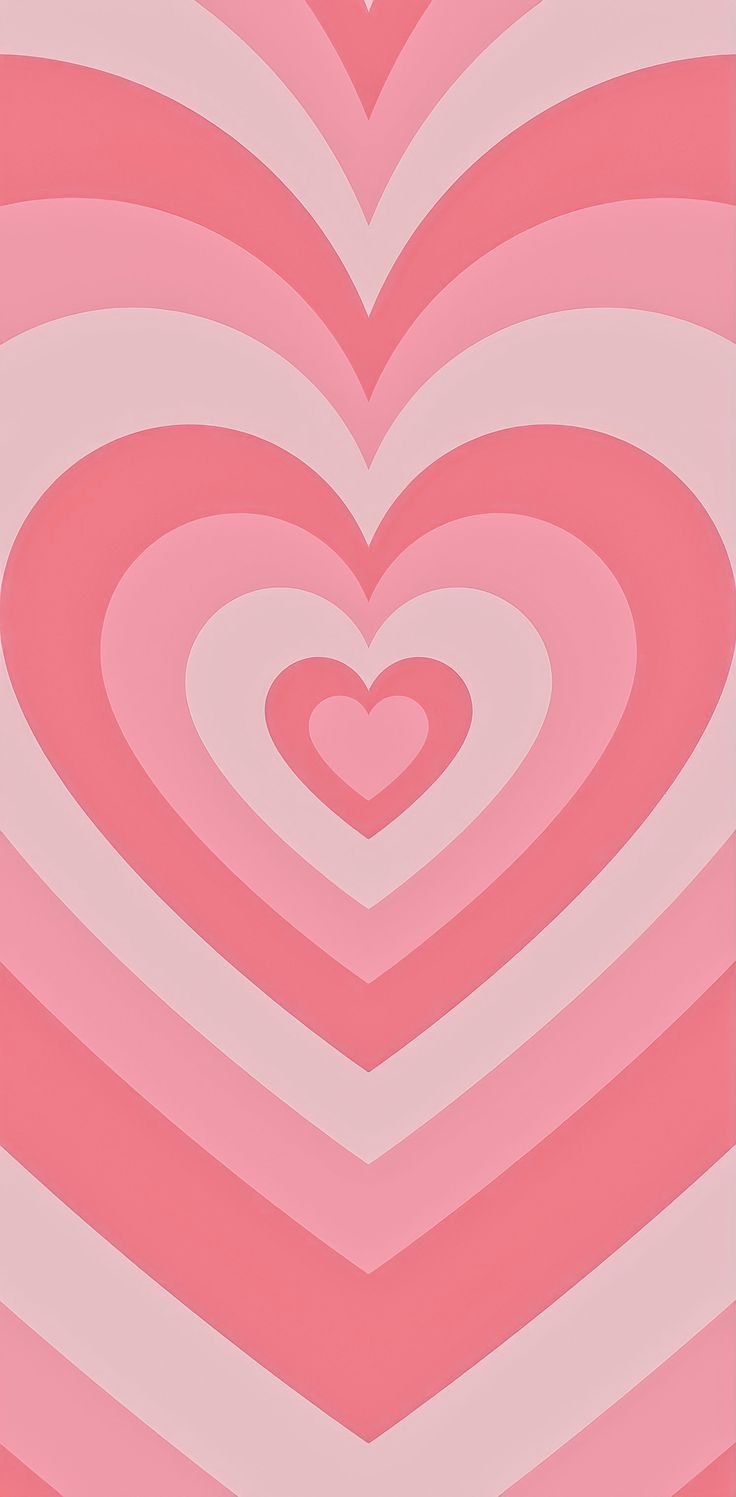 A pink heart pattern on the wall - Pink heart