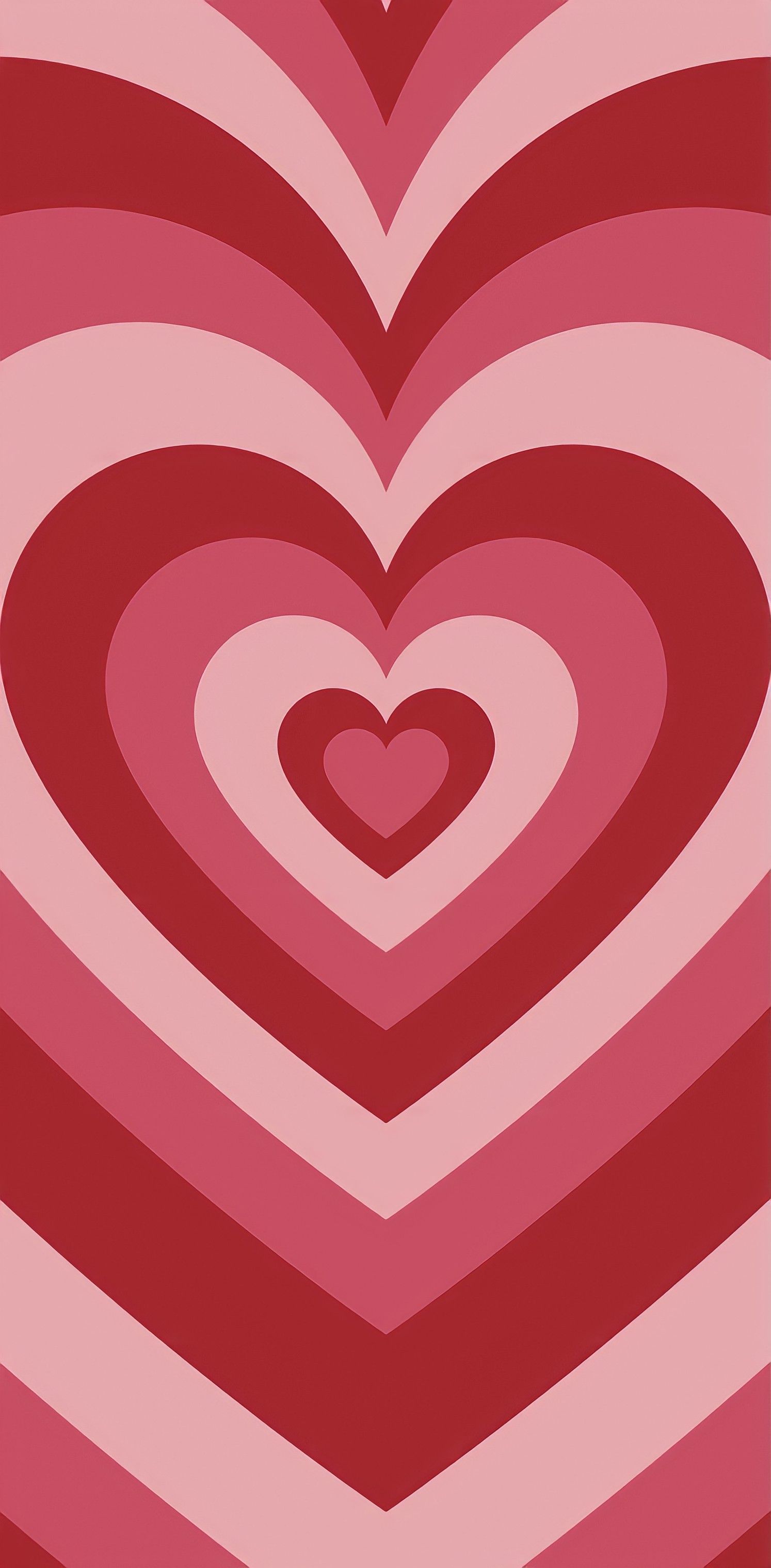 A red and white striped heart pattern - Pink heart, heart