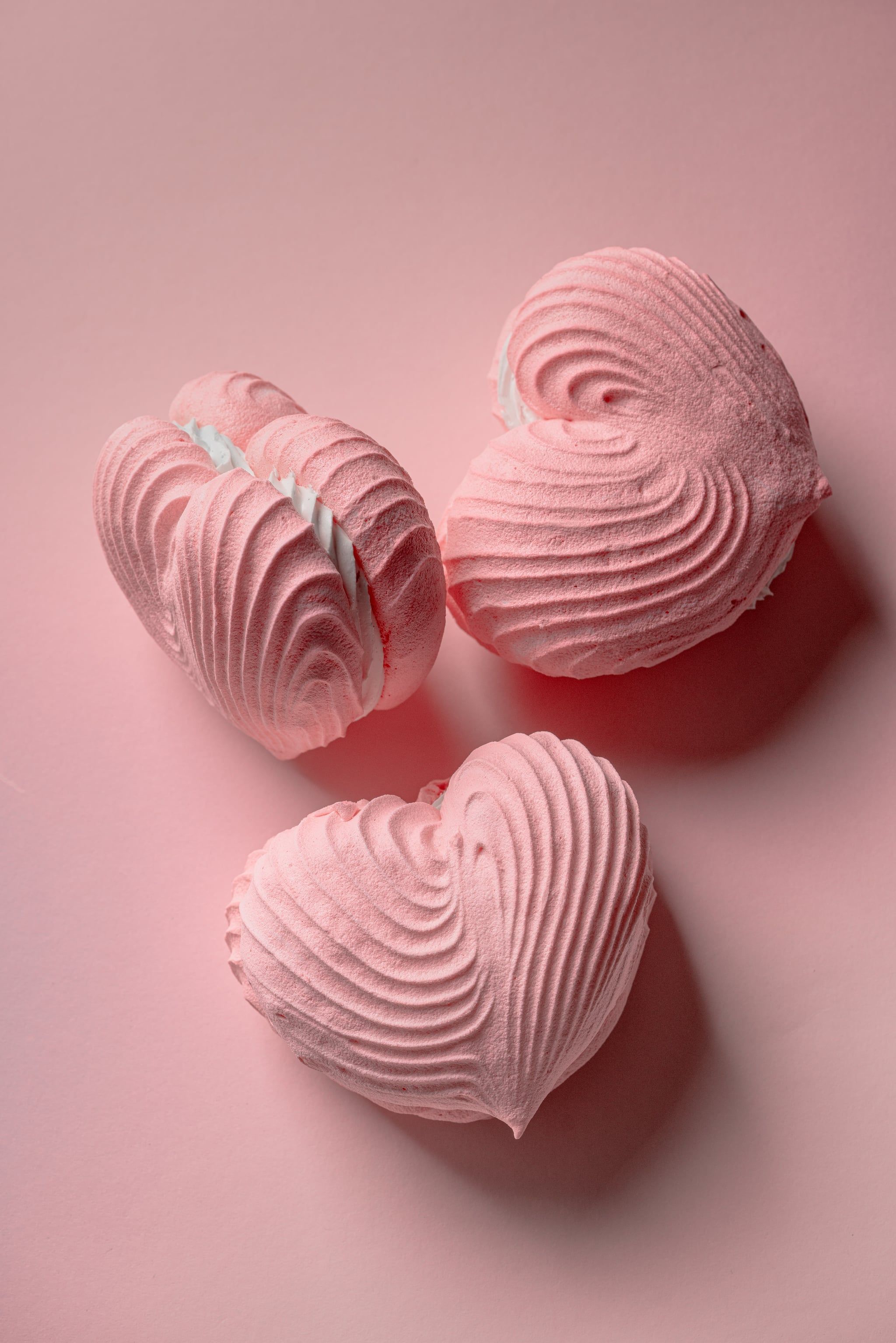 Valentine's Day Wallpaper: Pink Heart Pastries. The Dreamiest iPhone Wallpaper For Valentine's Day That Fit Any Aesthetic
