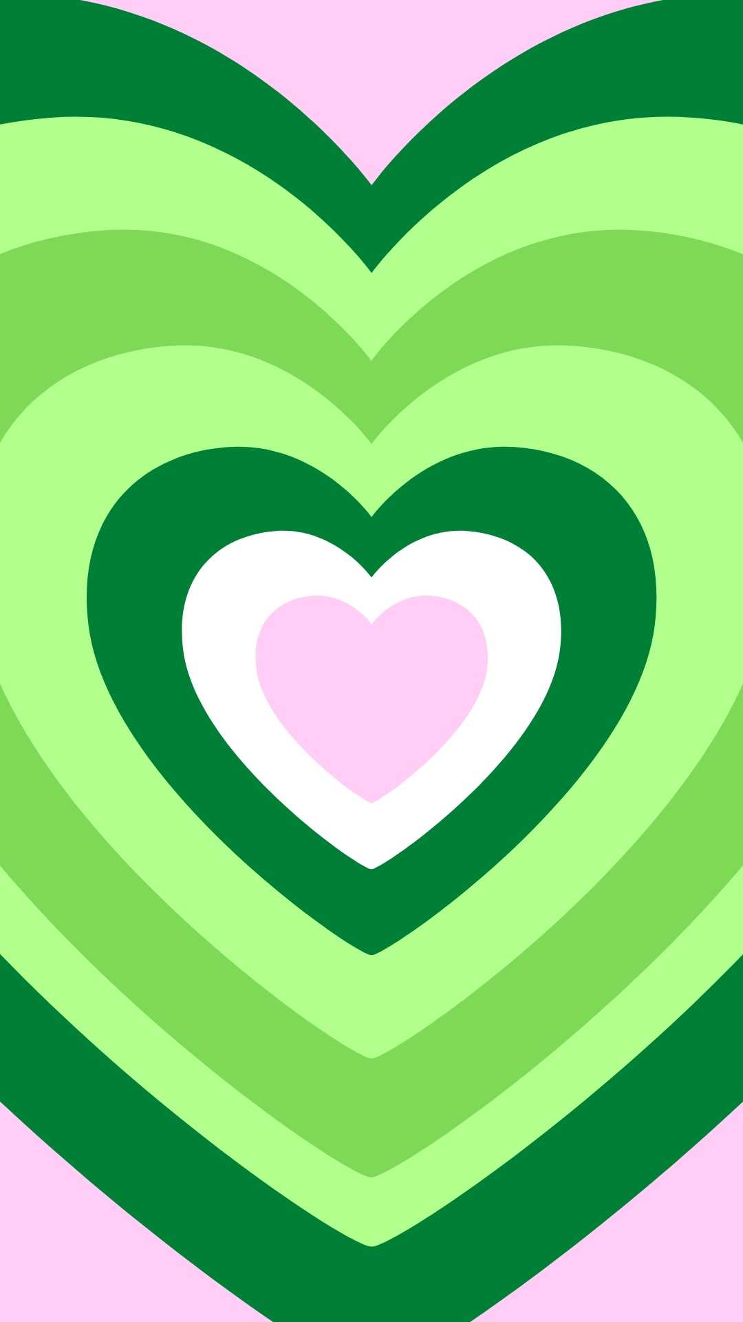 IPhone wallpaper with green hearts on a pink background - Pink heart