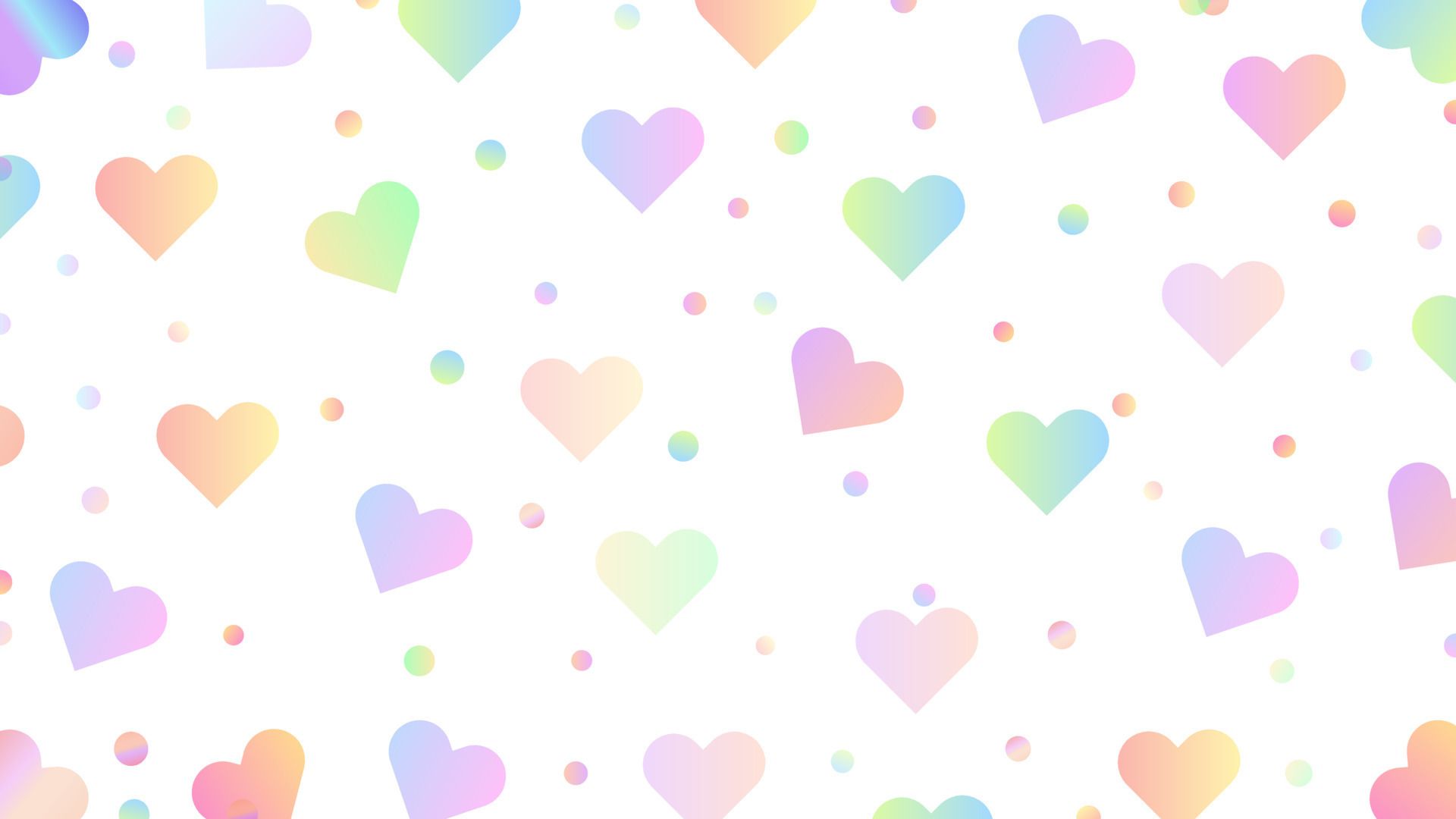 A pattern of hearts in different colors - Pink heart