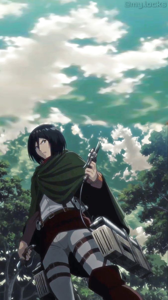 A man in green holding two guns - Attack On Titan