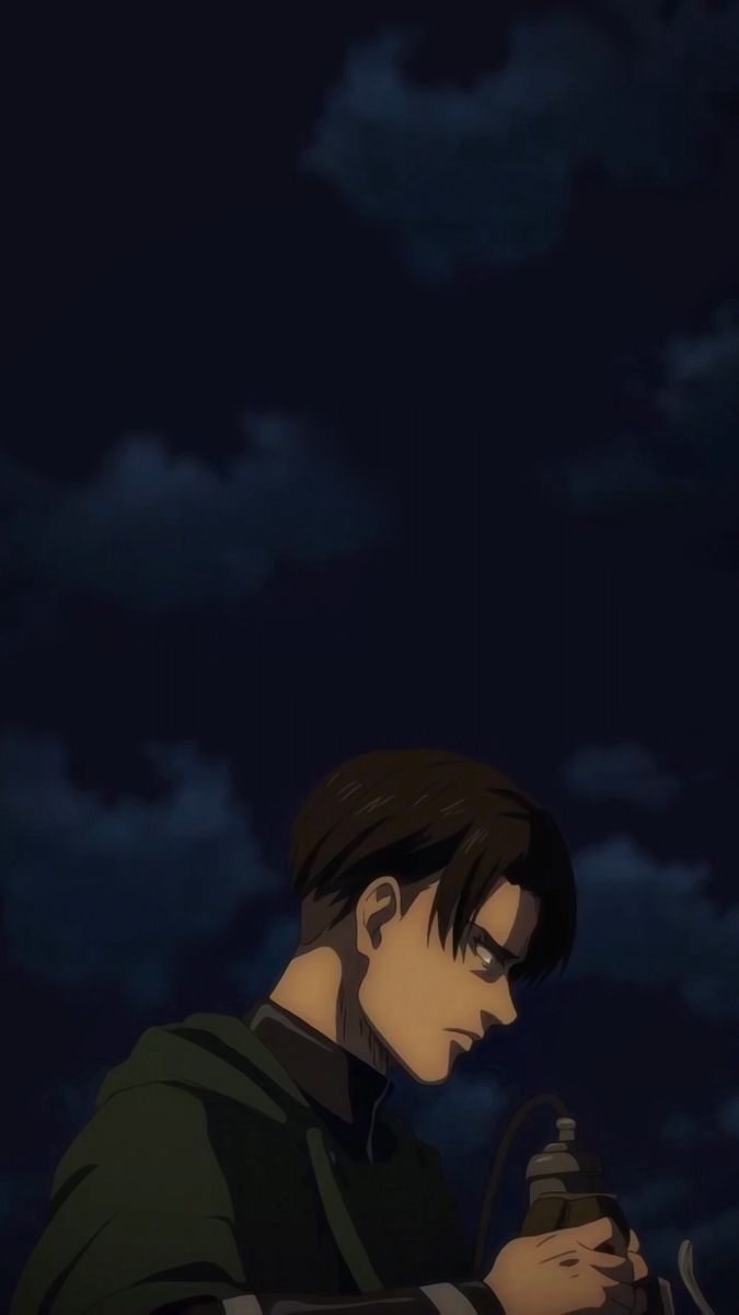 Levi Ackerman from Attack on Titan holding a bottle - Attack On Titan