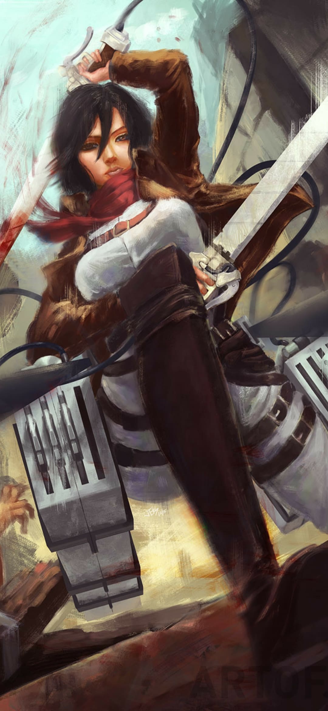 Mikasa Ackerman, Attack on Titan, anime, 1080x1920 wallpaper - Attack On Titan