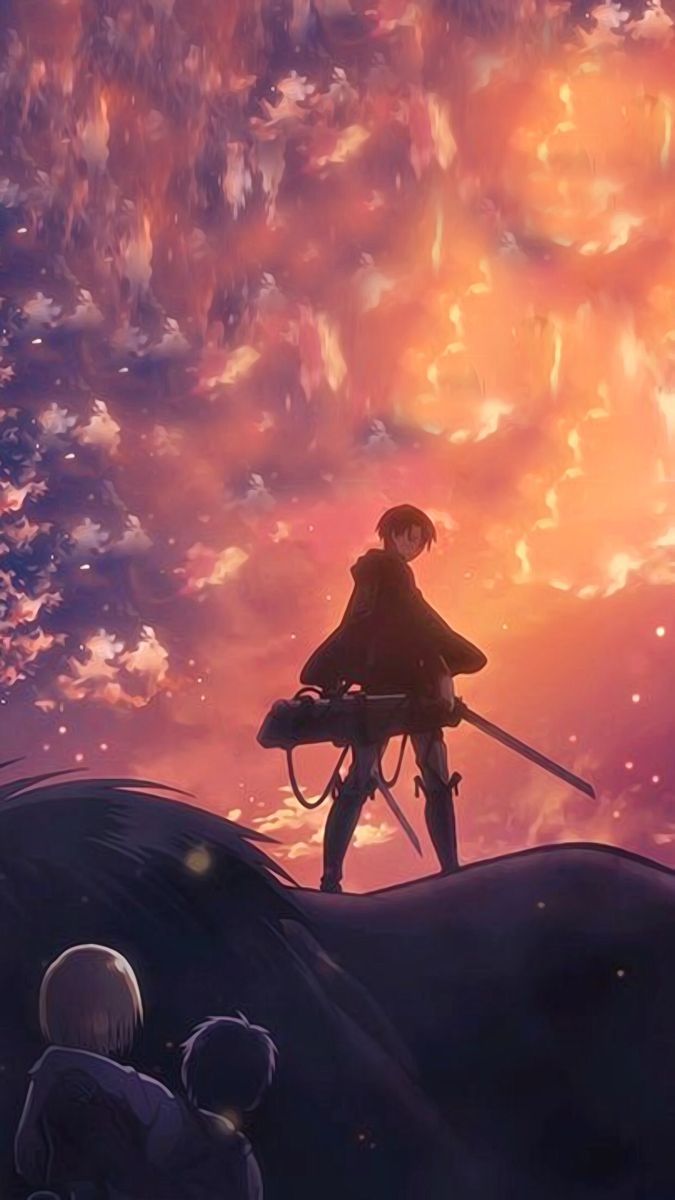 Anime wallpaper, person in the sky - Attack On Titan