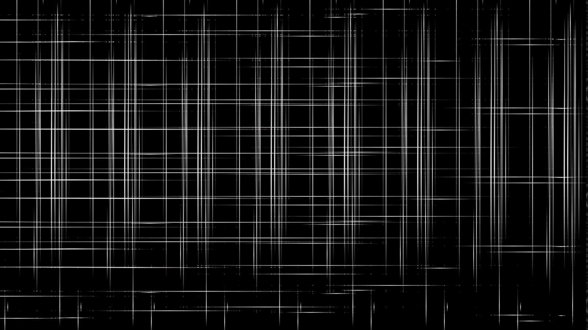 A black and white image of a mesh of thin white lines - 2048x1152