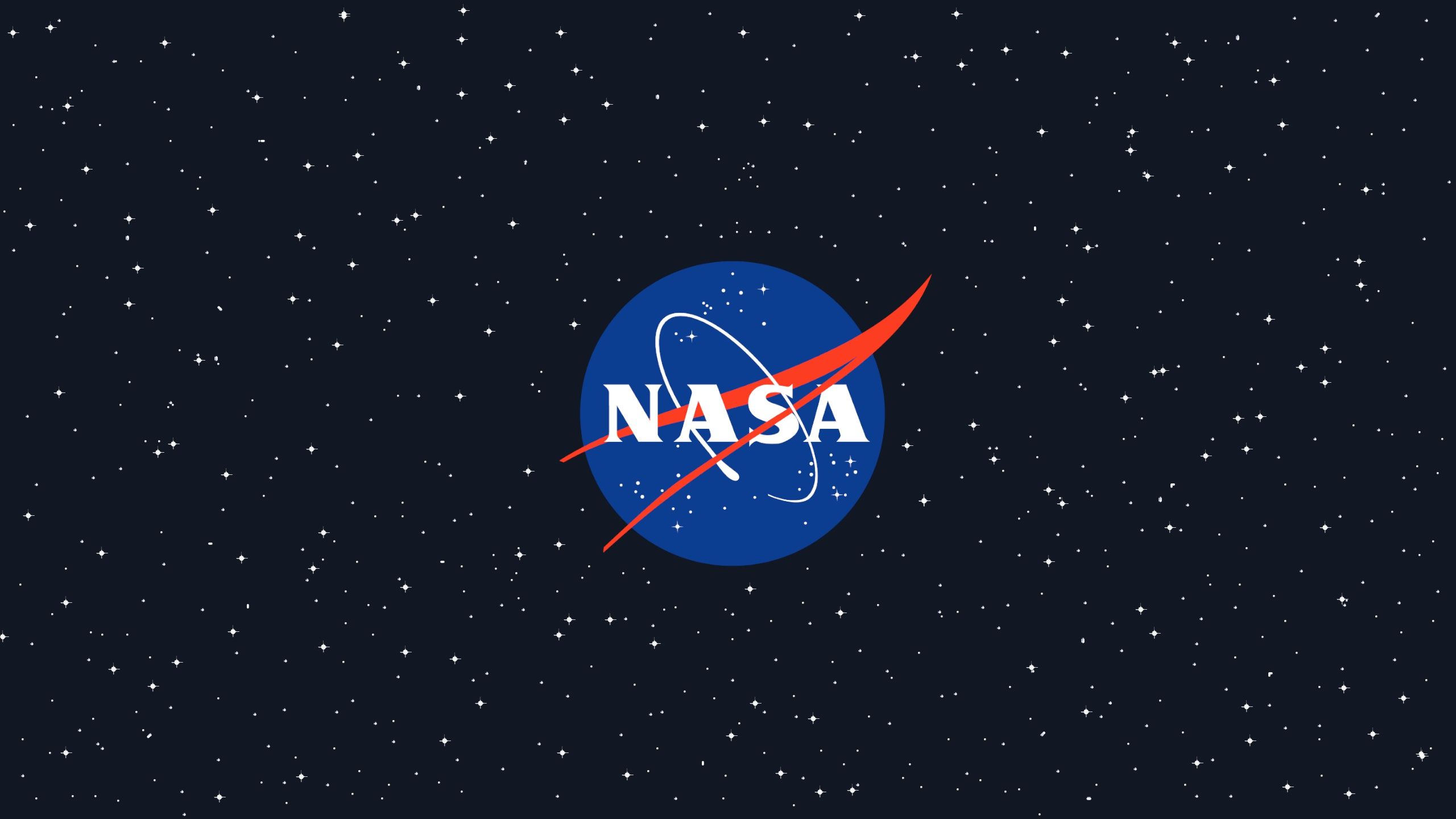 Download wallpaper space, nasa, nasa logo, section space in resolution 2560x1440