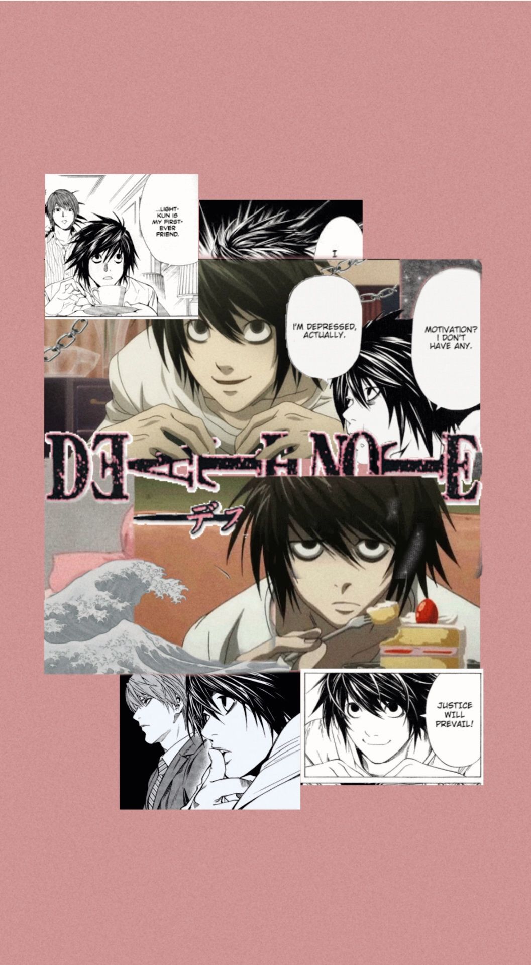 Death Note anime wallpaper for phone or desktop. - Death Note