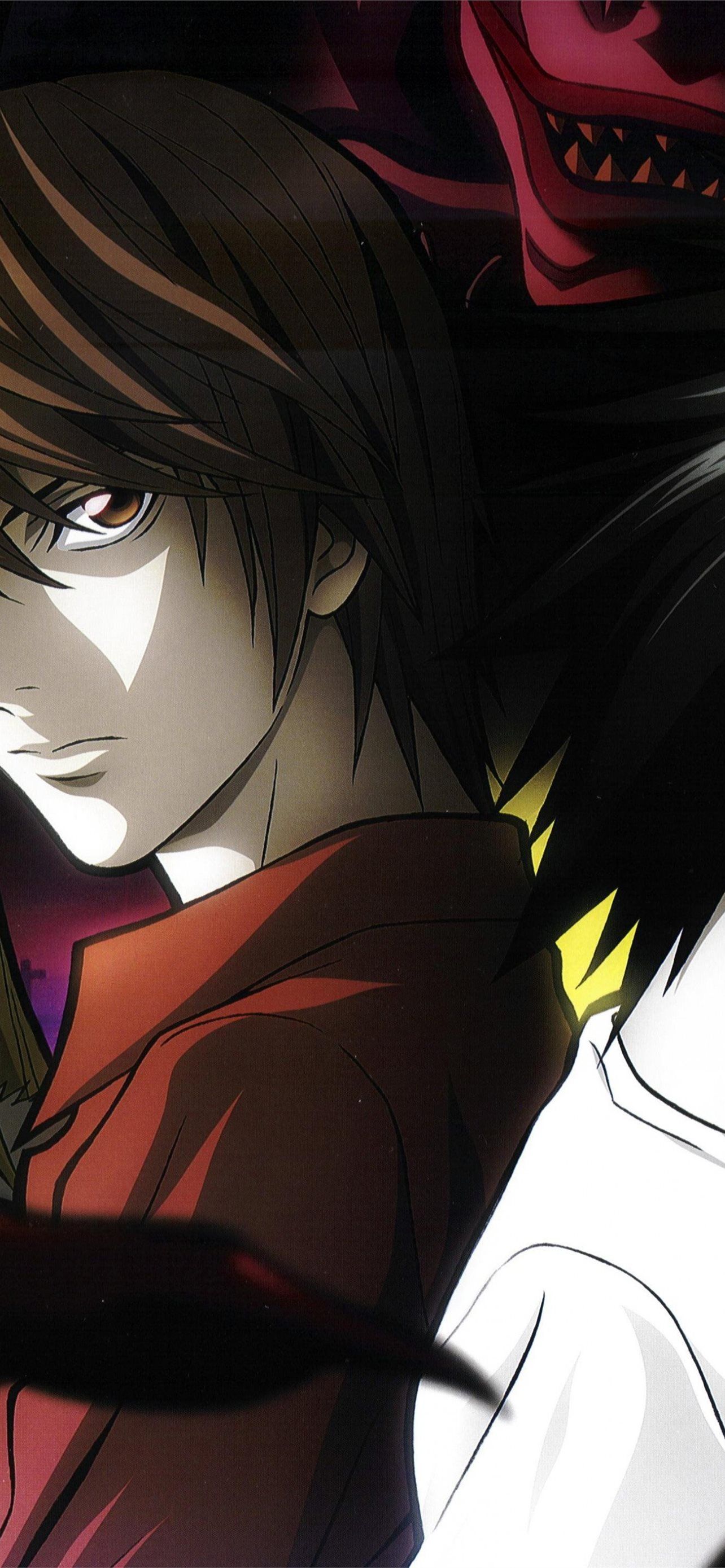 A group of anime characters in the dark - Death Note