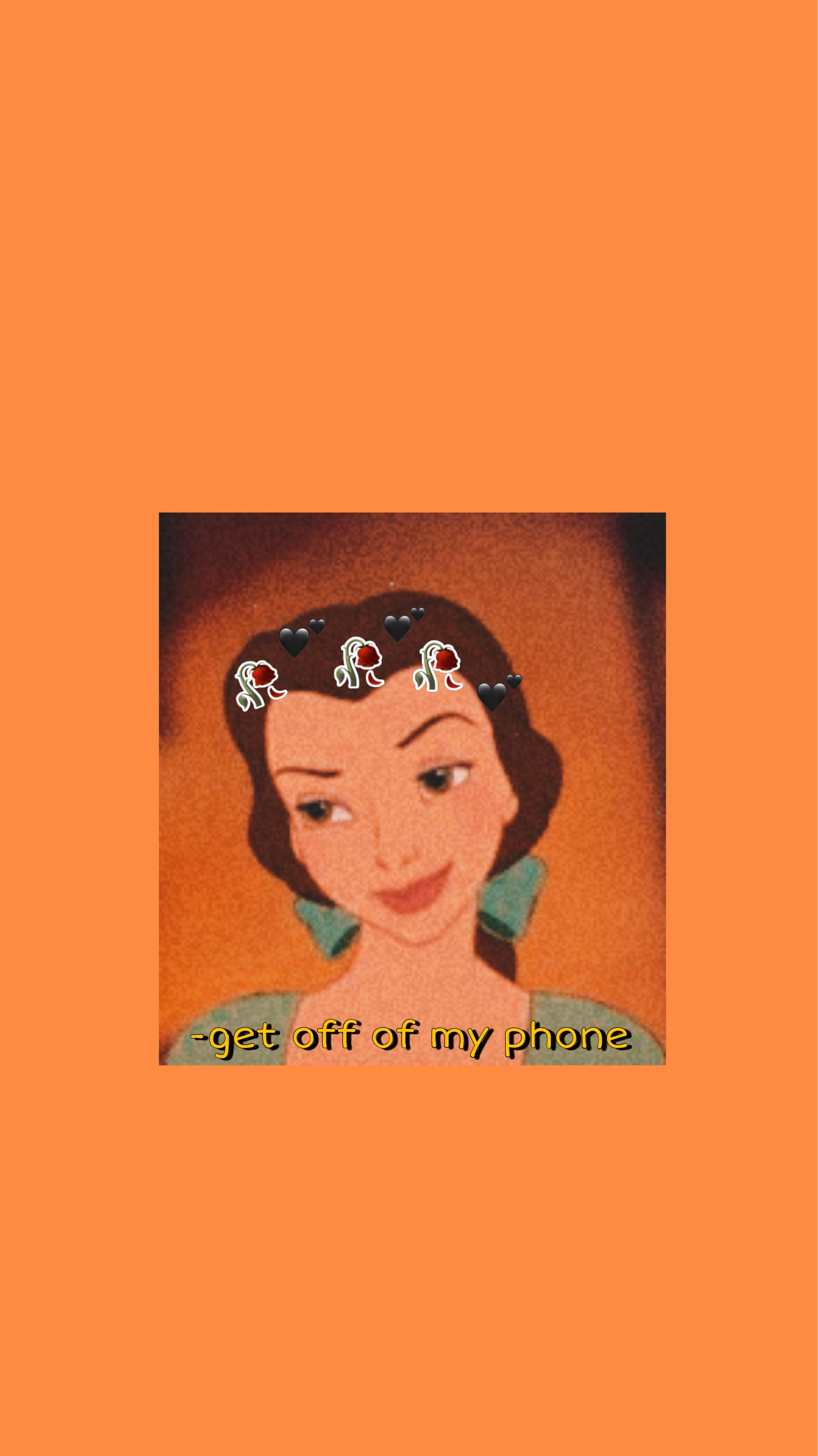 Get off of my phone wallpaper - Belle, princess