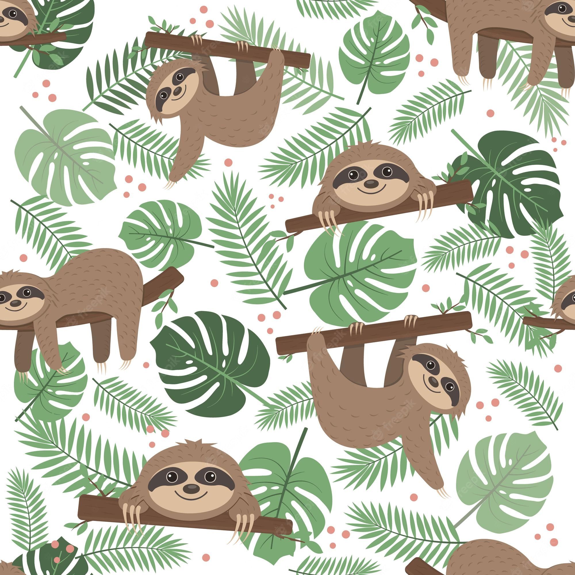 Sloth Pattern Image